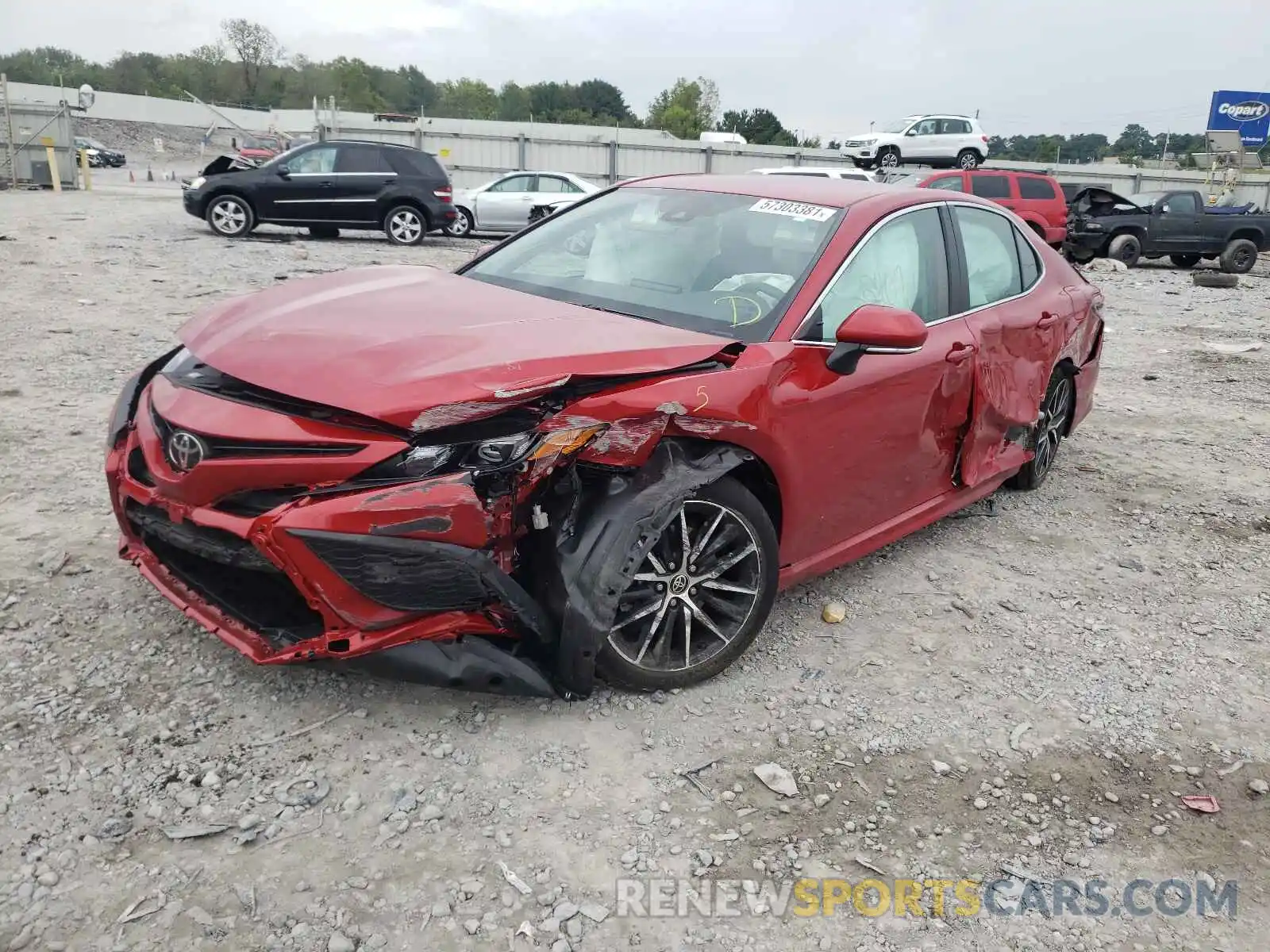 2 Photograph of a damaged car 4T1T11AKXMU473527 TOYOTA CAMRY 2021