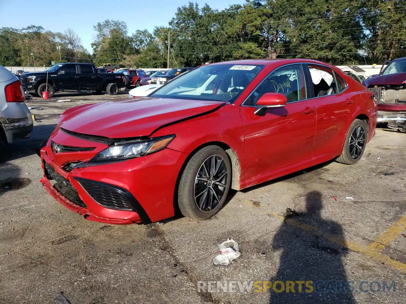 2 Photograph of a damaged car 4T1T11AKXMU490876 TOYOTA CAMRY 2021