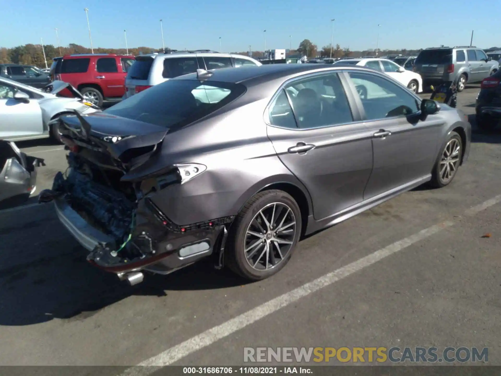 4 Photograph of a damaged car 4T1T11AKXMU591626 TOYOTA CAMRY 2021