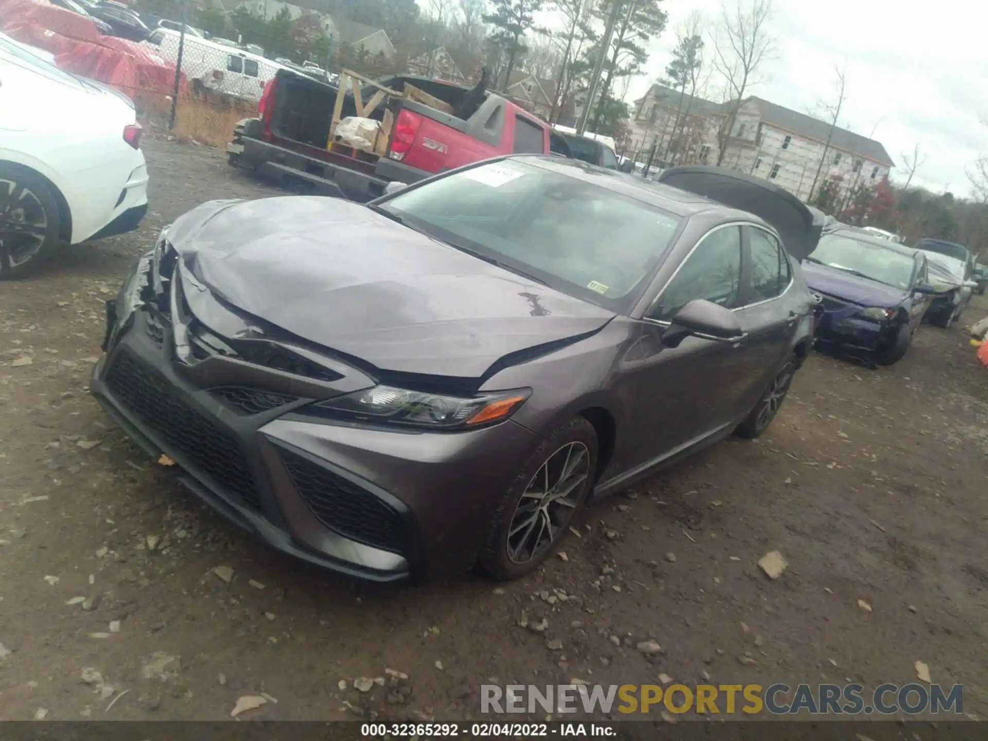 2 Photograph of a damaged car 4T1T11AKXMU596423 TOYOTA CAMRY 2021