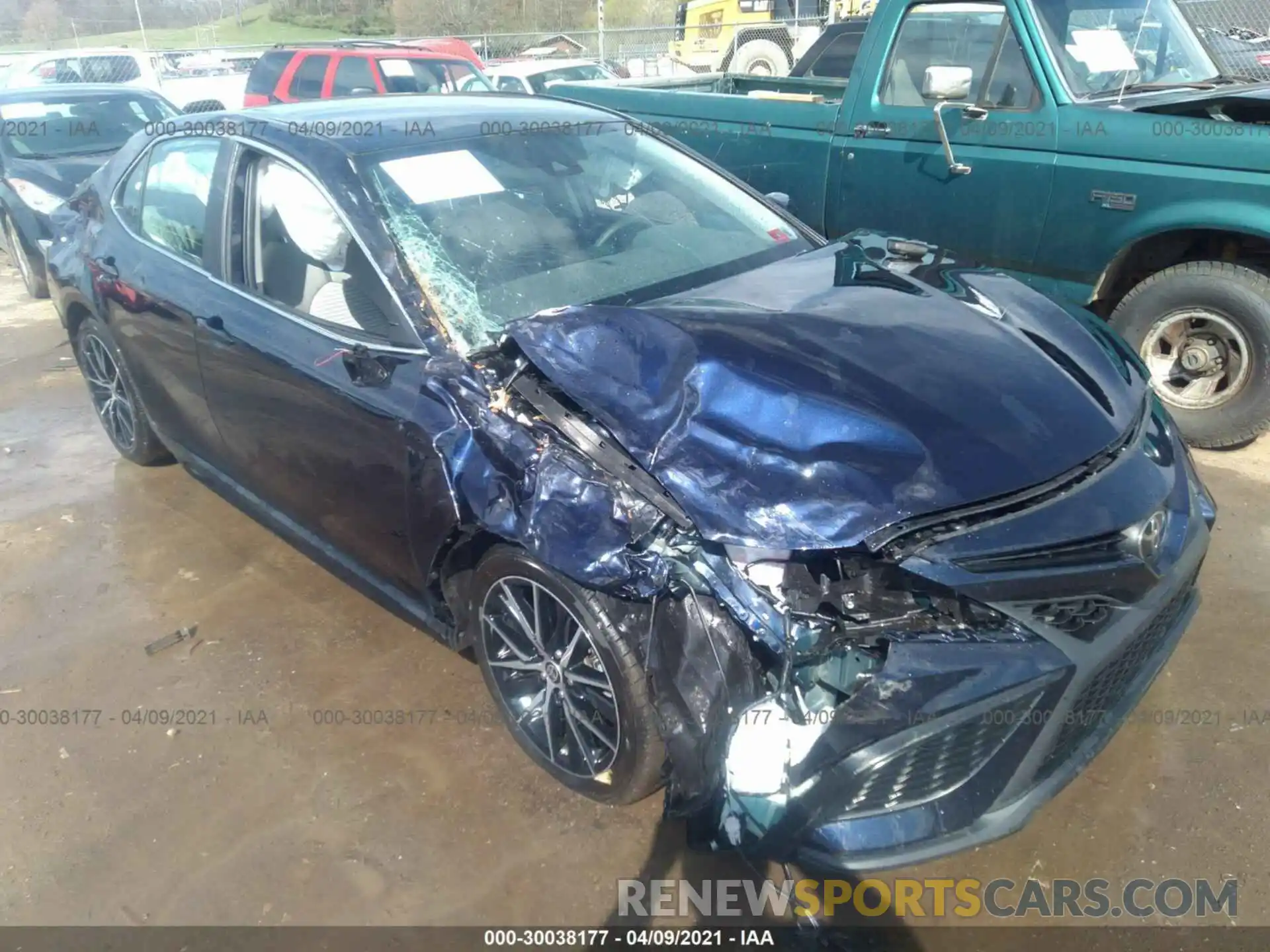 1 Photograph of a damaged car 4T1T11BK2MU019951 TOYOTA CAMRY 2021