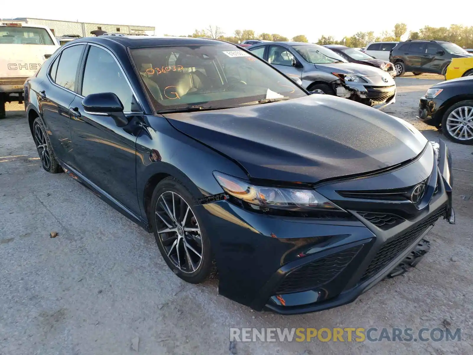 1 Photograph of a damaged car 4T1T11BK3MU036032 TOYOTA CAMRY 2021