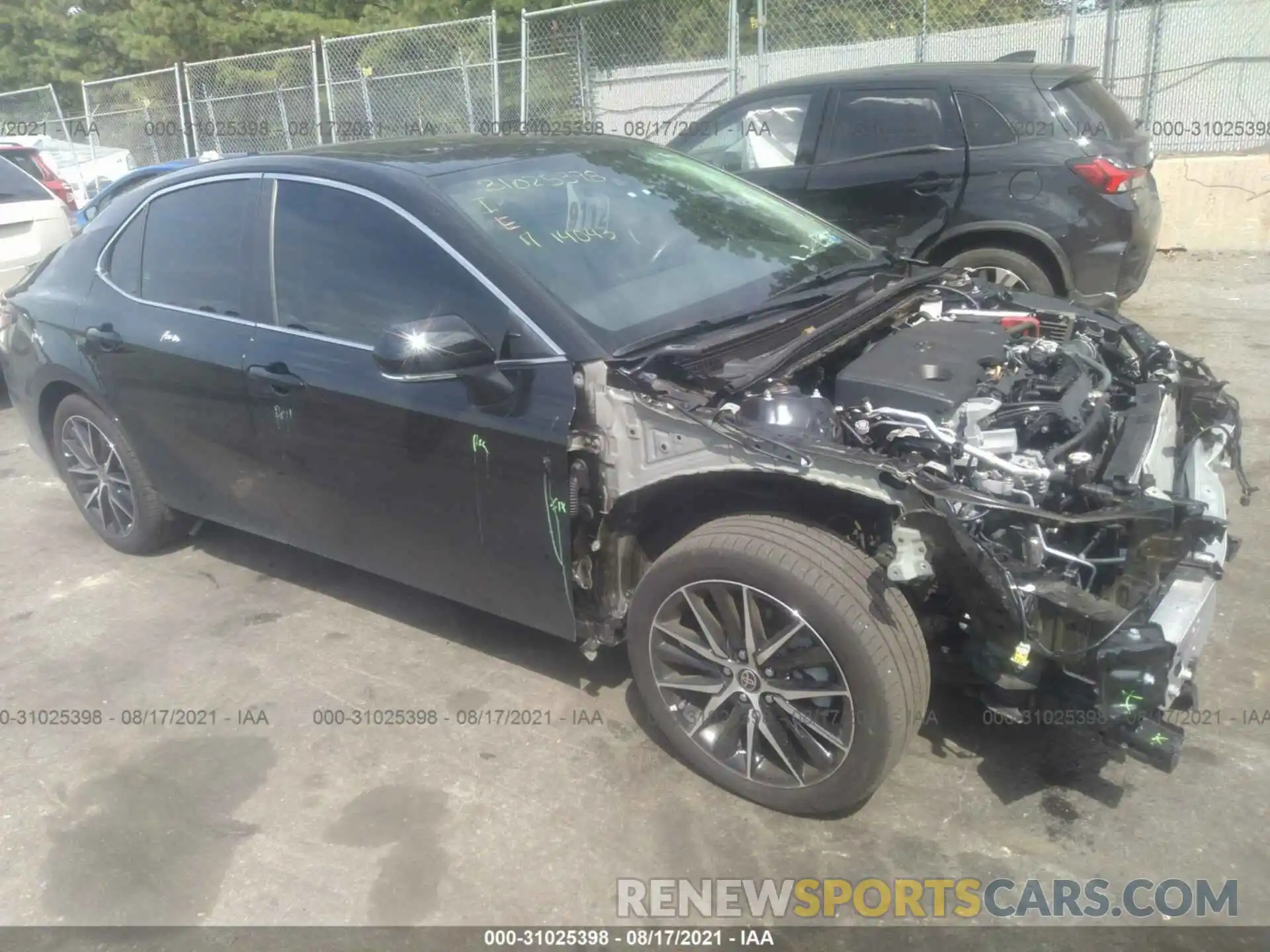 1 Photograph of a damaged car 4T1T11BK6MU019869 TOYOTA CAMRY 2021