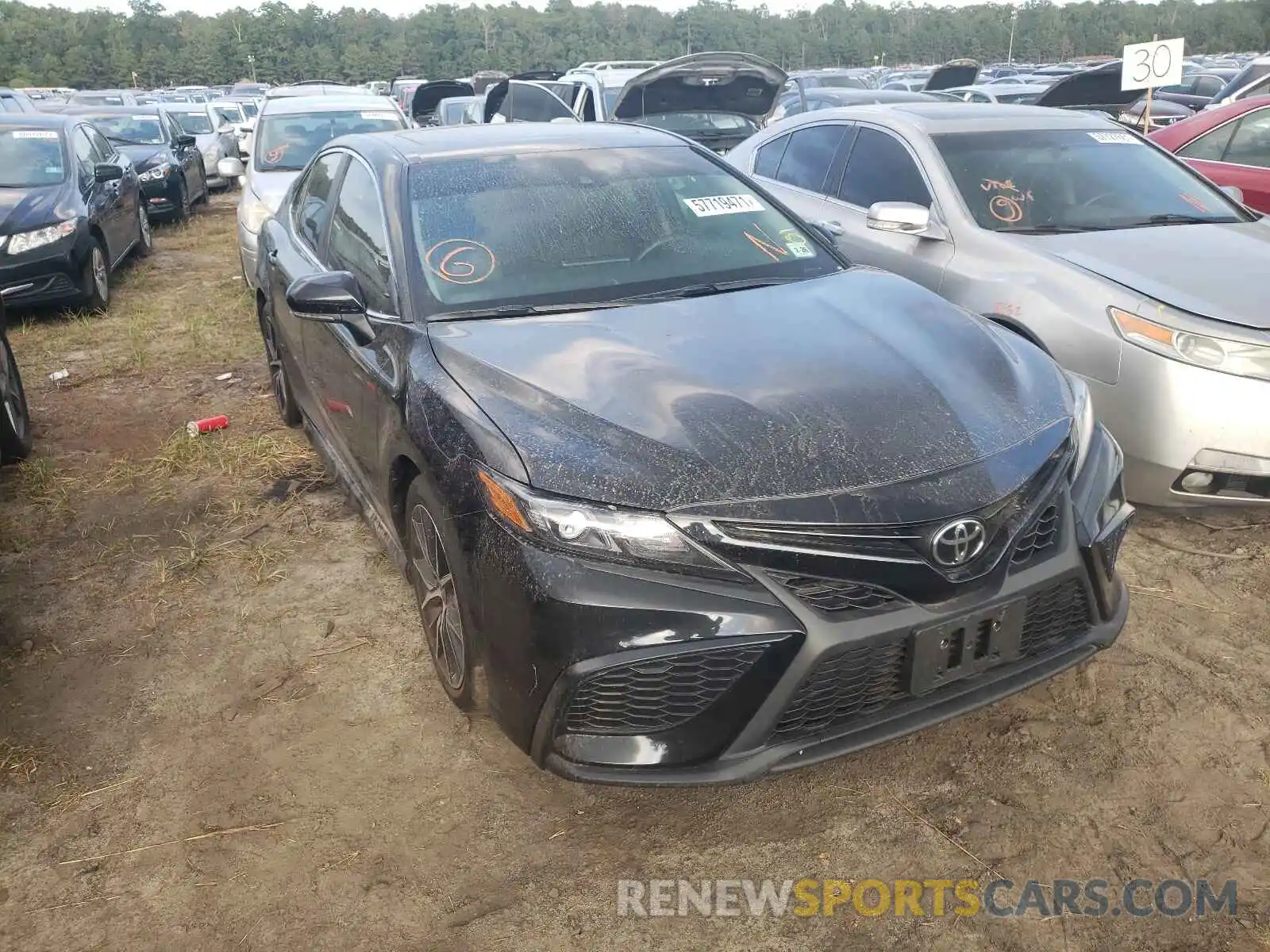 1 Photograph of a damaged car 4T1T11BK7MU019900 TOYOTA CAMRY 2021