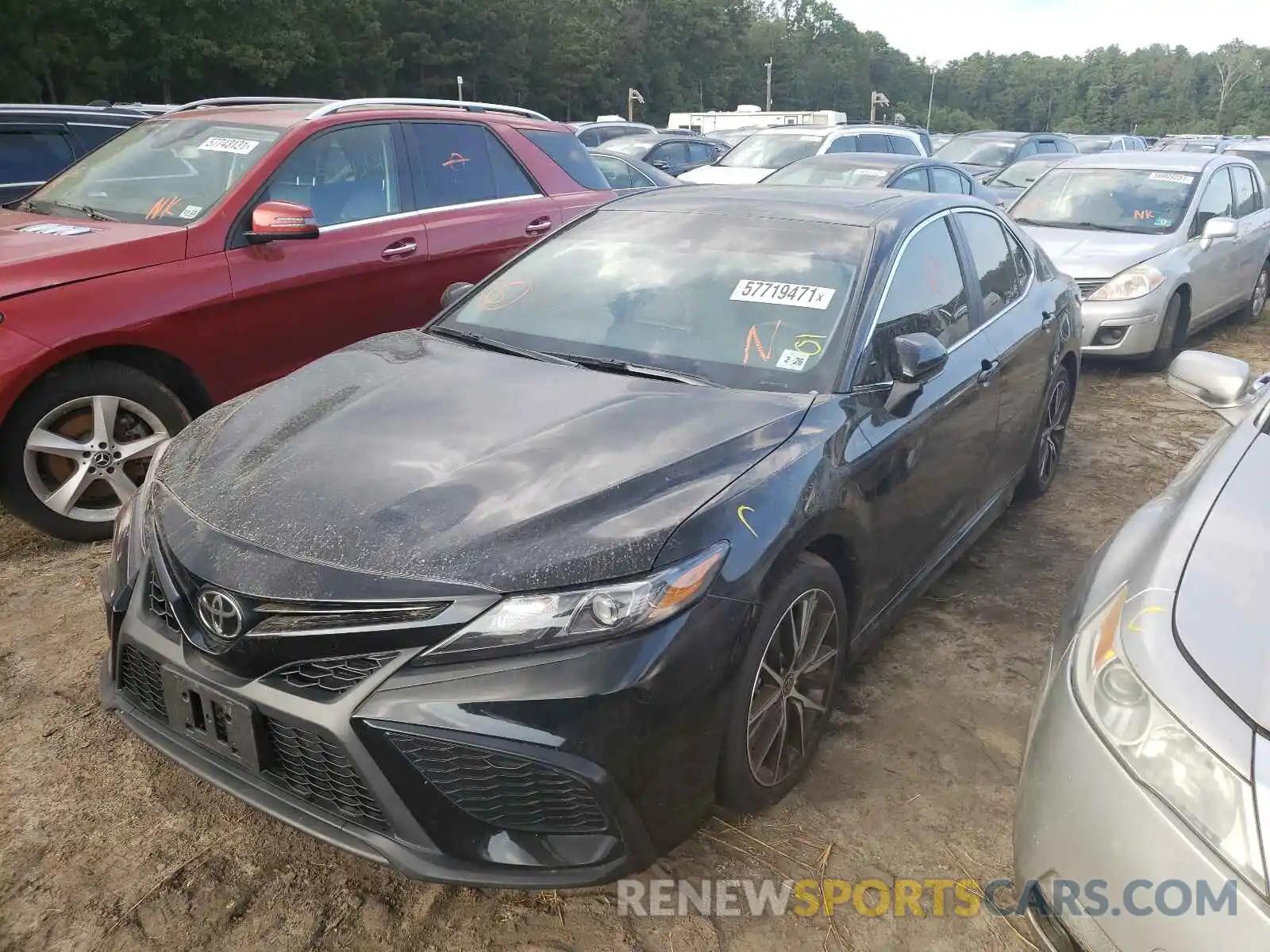 2 Photograph of a damaged car 4T1T11BK7MU019900 TOYOTA CAMRY 2021