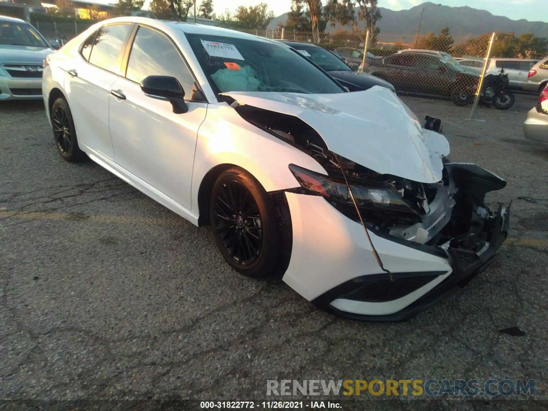 1 Photograph of a damaged car 4T1T11BK7MU040391 TOYOTA CAMRY 2021