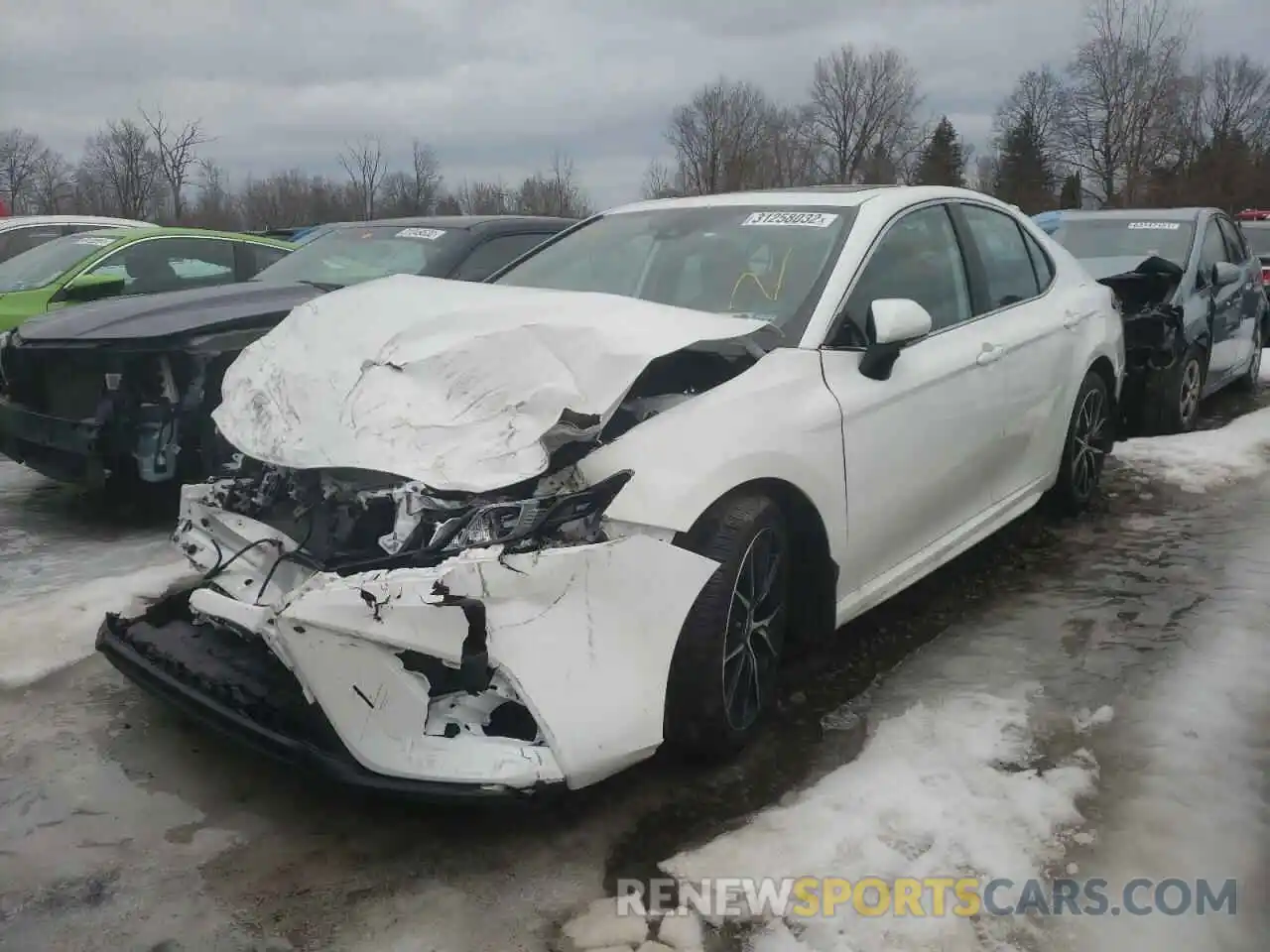 2 Photograph of a damaged car 4T1T11BK7MU042075 TOYOTA CAMRY 2021