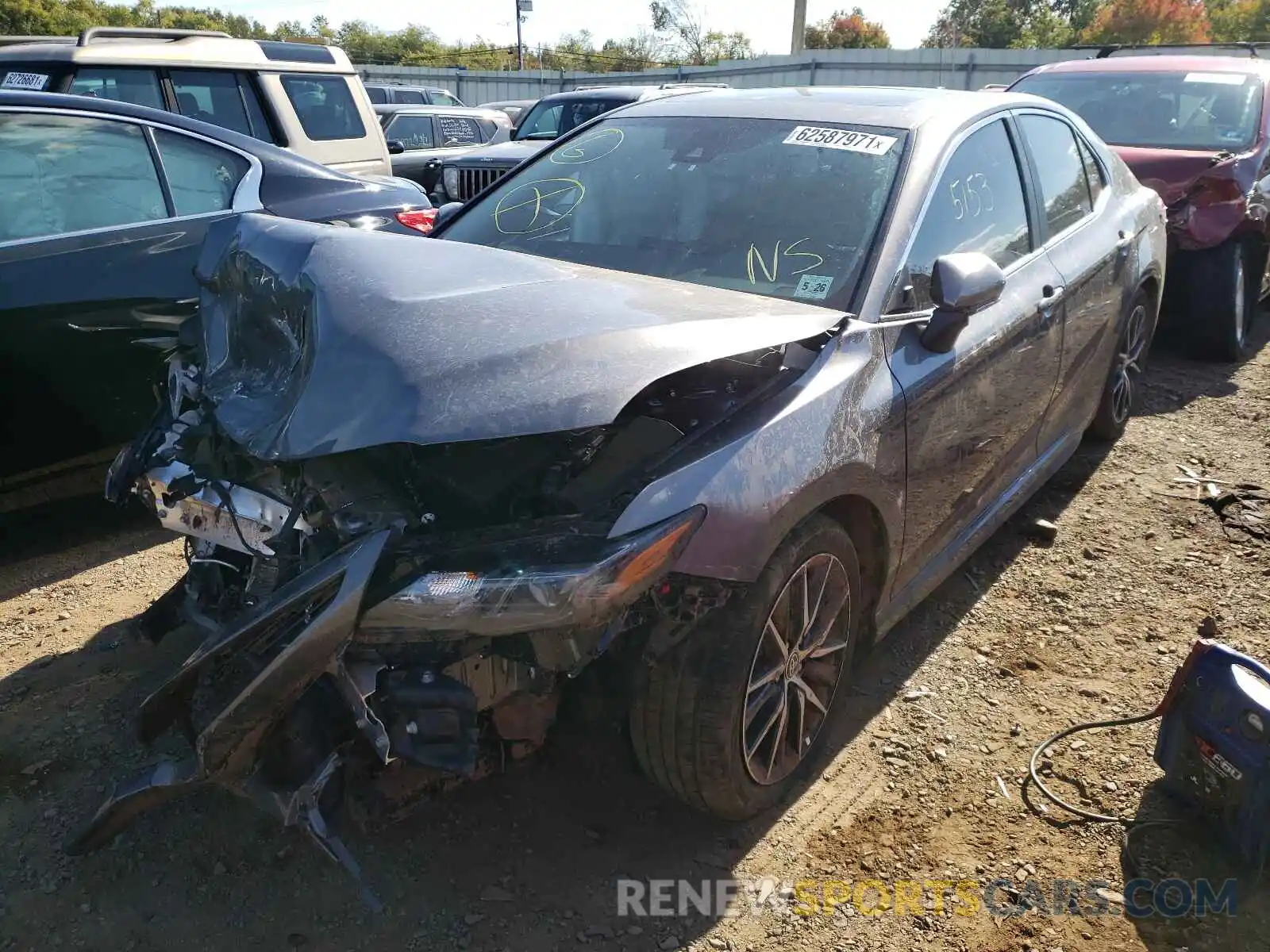 2 Photograph of a damaged car 4T1T11BK9MU033555 TOYOTA CAMRY 2021