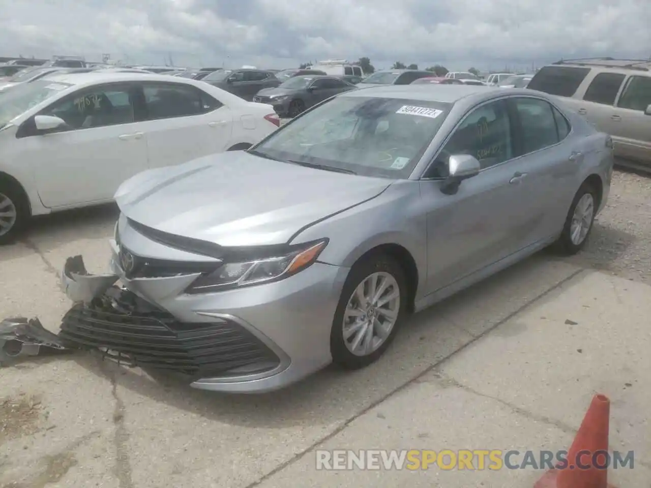 2 Photograph of a damaged car 4T1C11AK0NU047346 TOYOTA CAMRY 2022