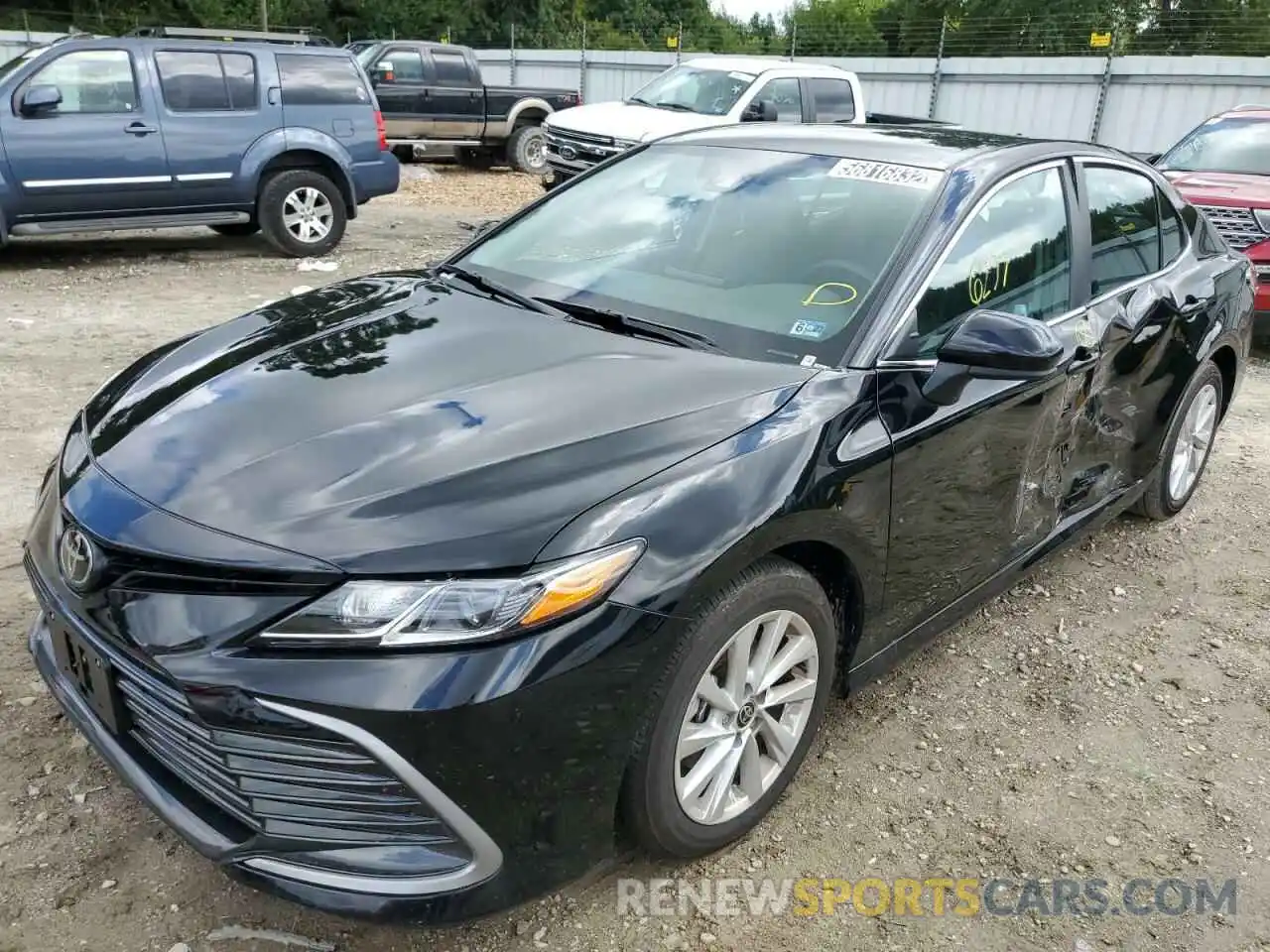 2 Photograph of a damaged car 4T1C11AK0NU698248 TOYOTA CAMRY 2022