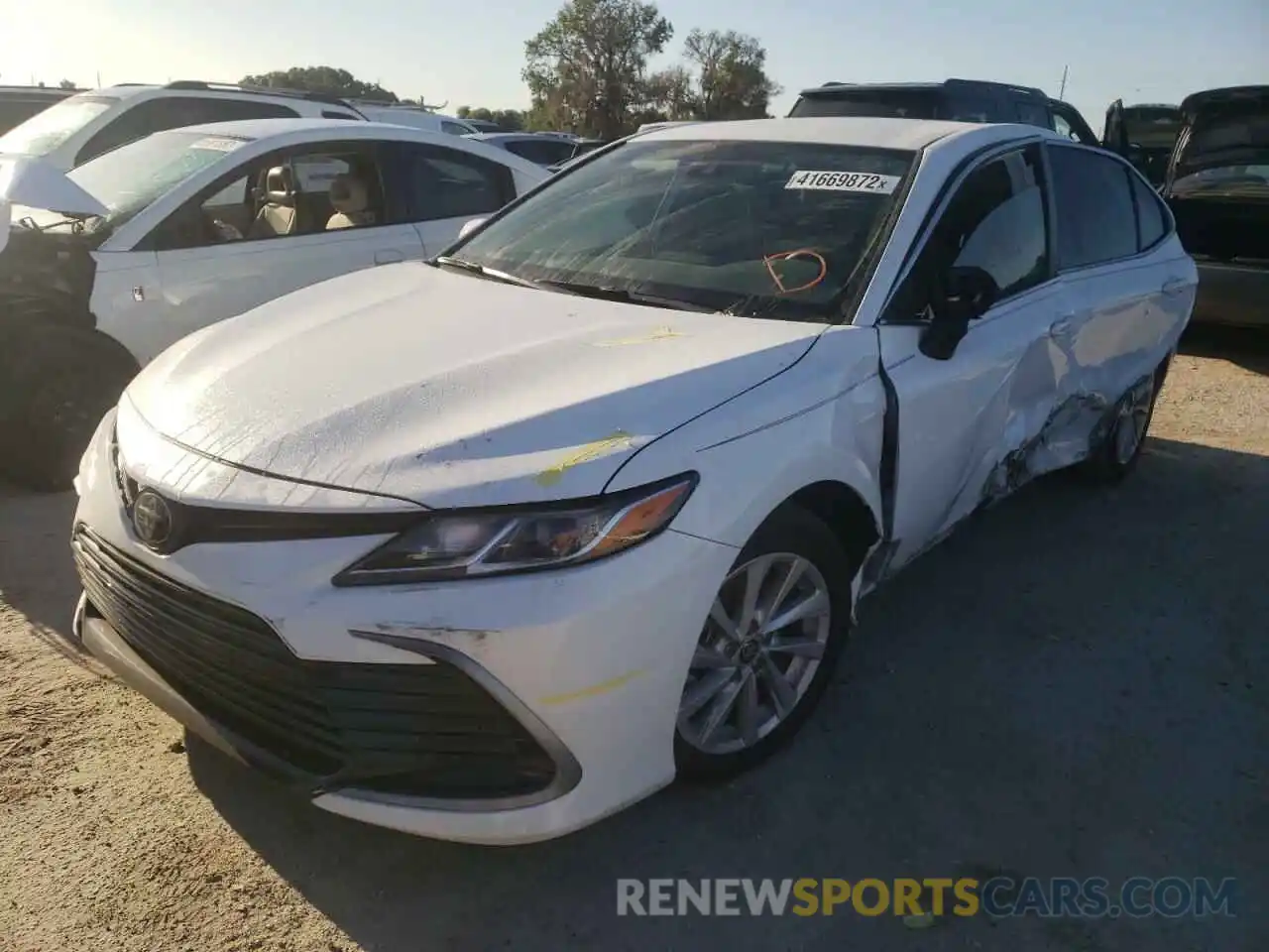 2 Photograph of a damaged car 4T1C11AK1NU656235 TOYOTA CAMRY 2022