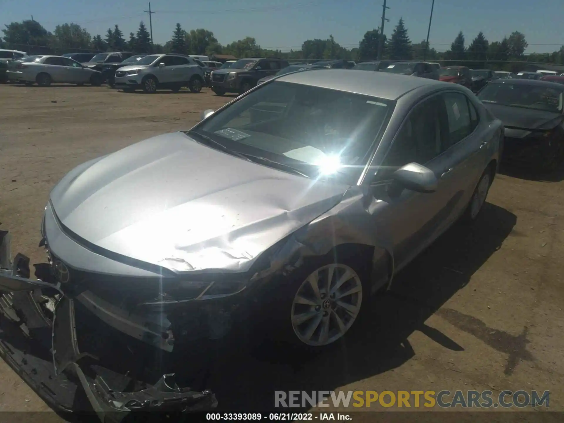 2 Photograph of a damaged car 4T1C11AK1NU680437 TOYOTA CAMRY 2022