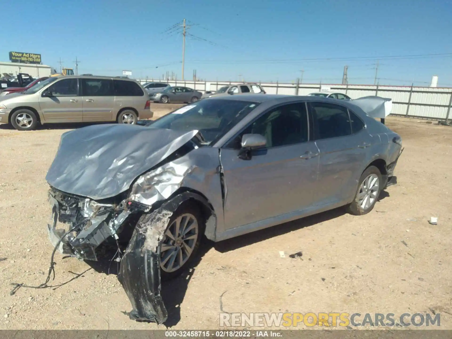 2 Photograph of a damaged car 4T1C11AK3NU635483 TOYOTA CAMRY 2022