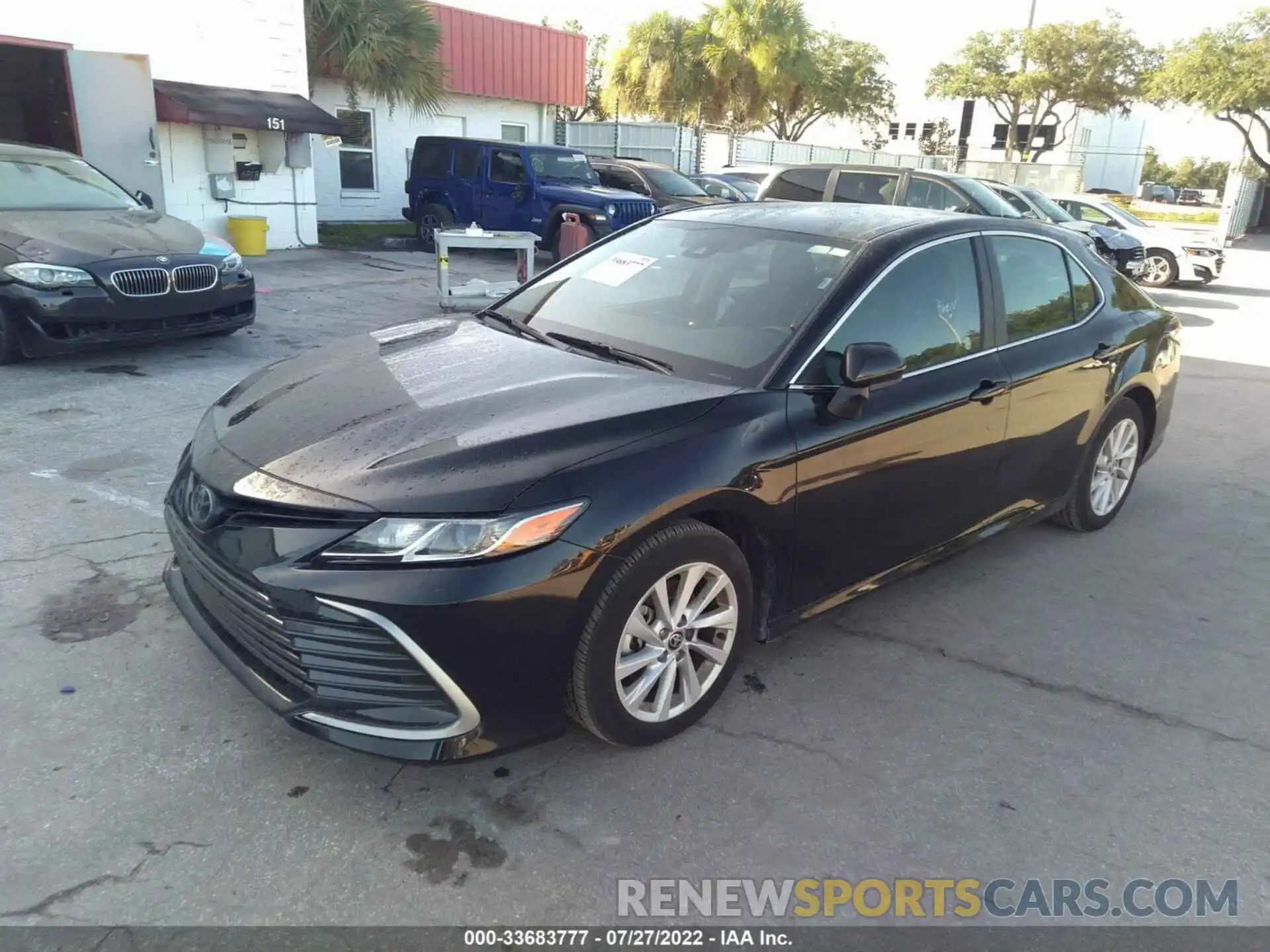 2 Photograph of a damaged car 4T1C11AK3NU648735 TOYOTA CAMRY 2022