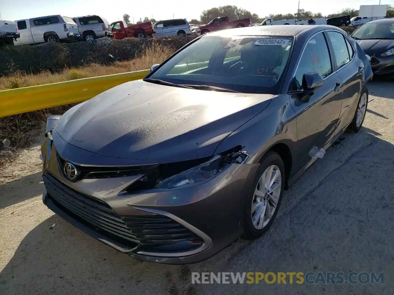 2 Photograph of a damaged car 4T1C11AK3NU656284 TOYOTA CAMRY 2022