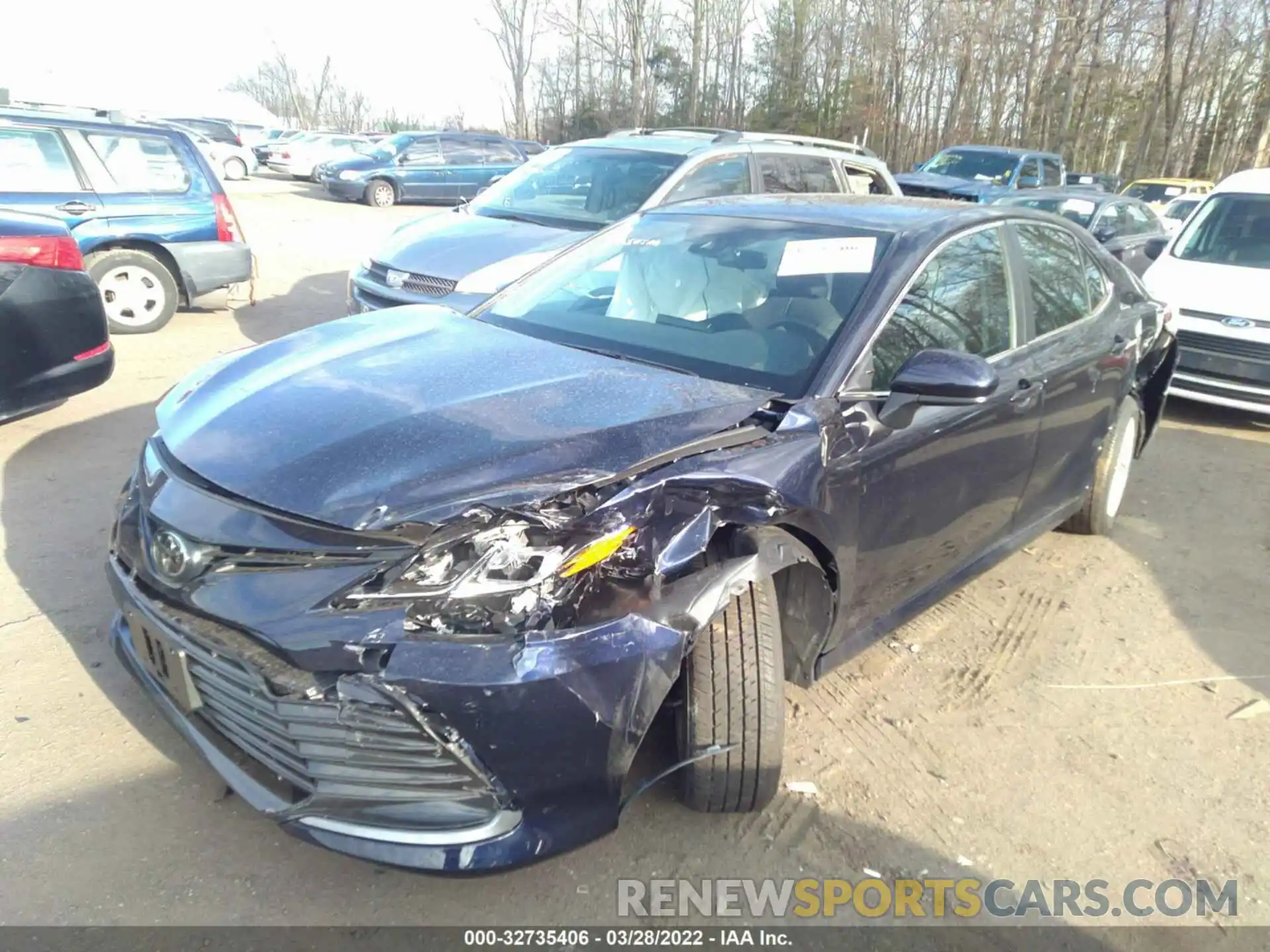 2 Photograph of a damaged car 4T1C11AK3NU663008 TOYOTA CAMRY 2022