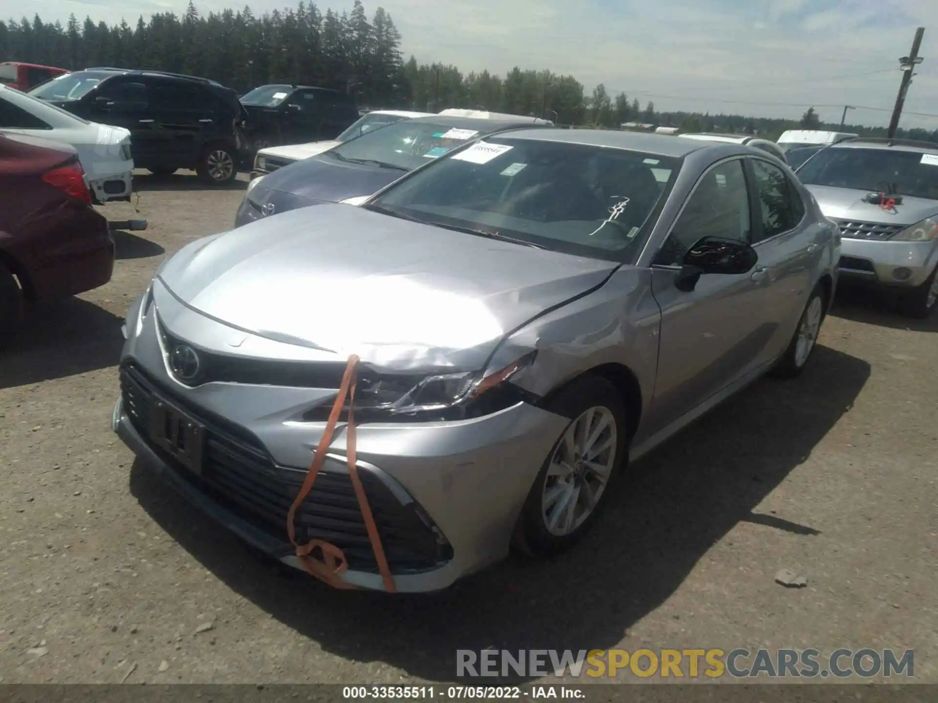 2 Photograph of a damaged car 4T1C11AK4NU635993 TOYOTA CAMRY 2022