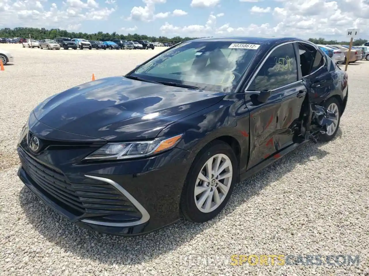 2 Photograph of a damaged car 4T1C11AK4NU653412 TOYOTA CAMRY 2022