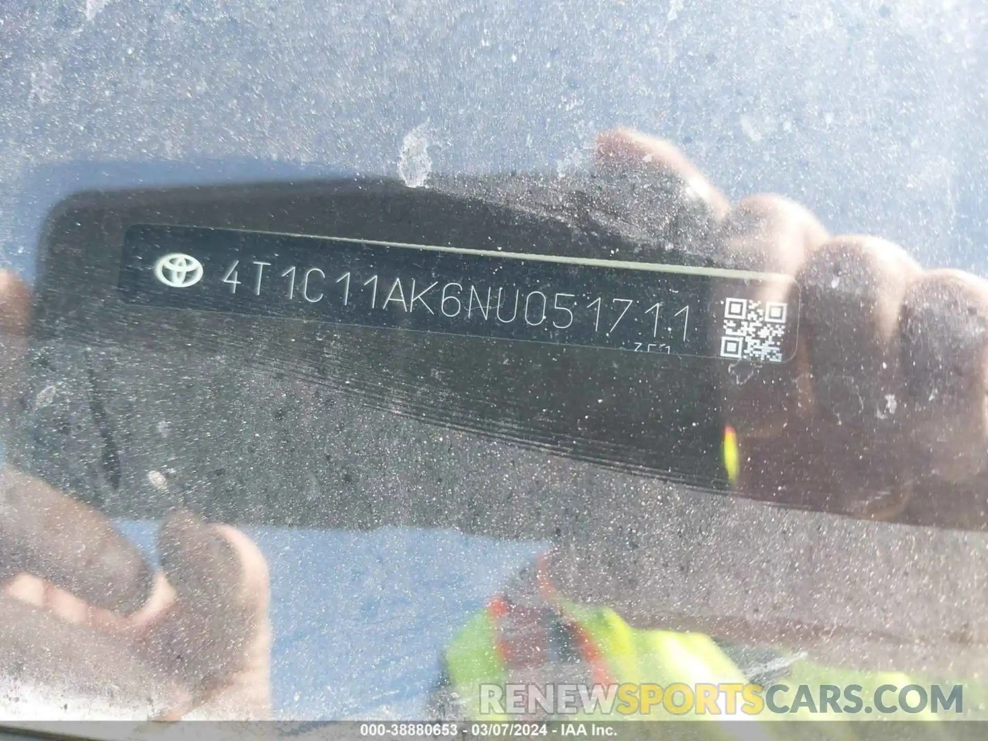 9 Photograph of a damaged car 4T1C11AK6NU051711 TOYOTA CAMRY 2022