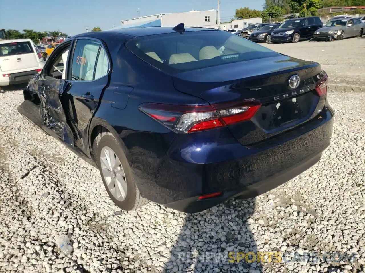 3 Photograph of a damaged car 4T1C11AK6NU630388 TOYOTA CAMRY 2022