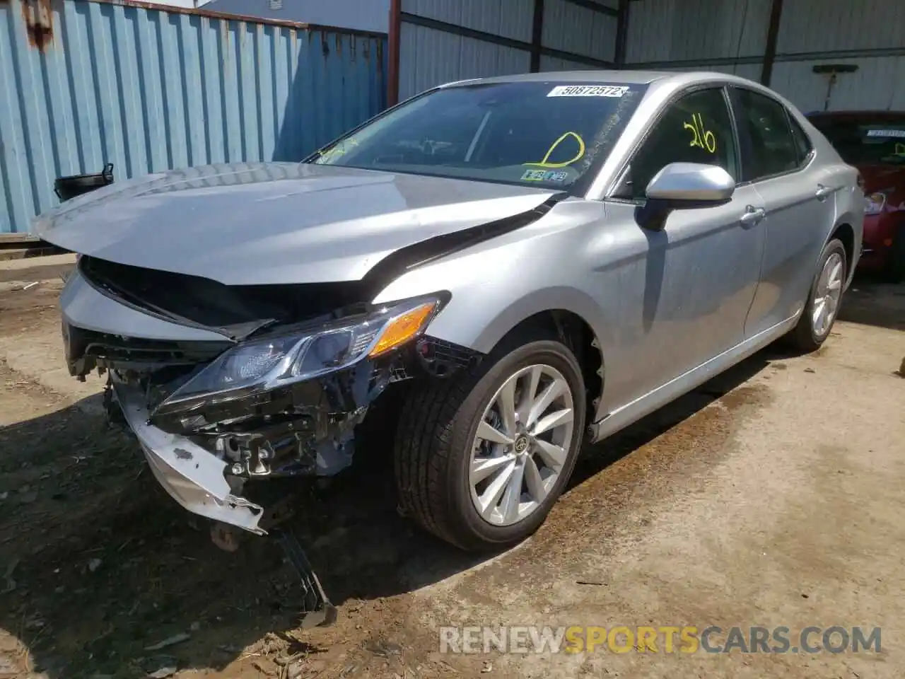 2 Photograph of a damaged car 4T1C11AK6NU695371 TOYOTA CAMRY 2022