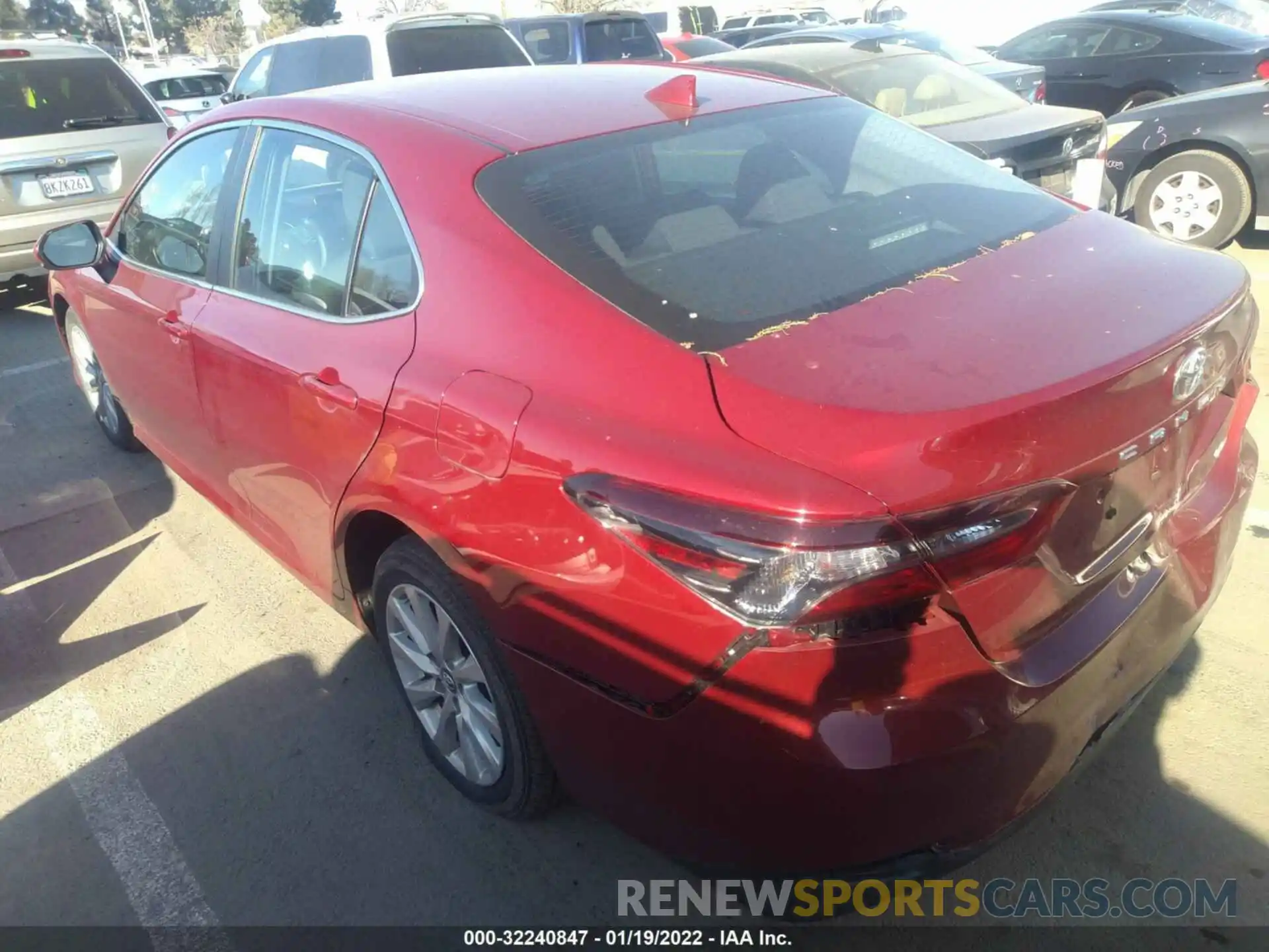 3 Photograph of a damaged car 4T1C11AK7NU001772 TOYOTA CAMRY 2022