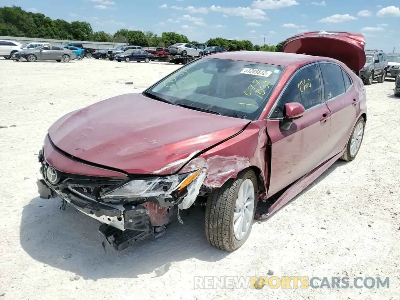 2 Photograph of a damaged car 4T1C11AK7NU677039 TOYOTA CAMRY 2022