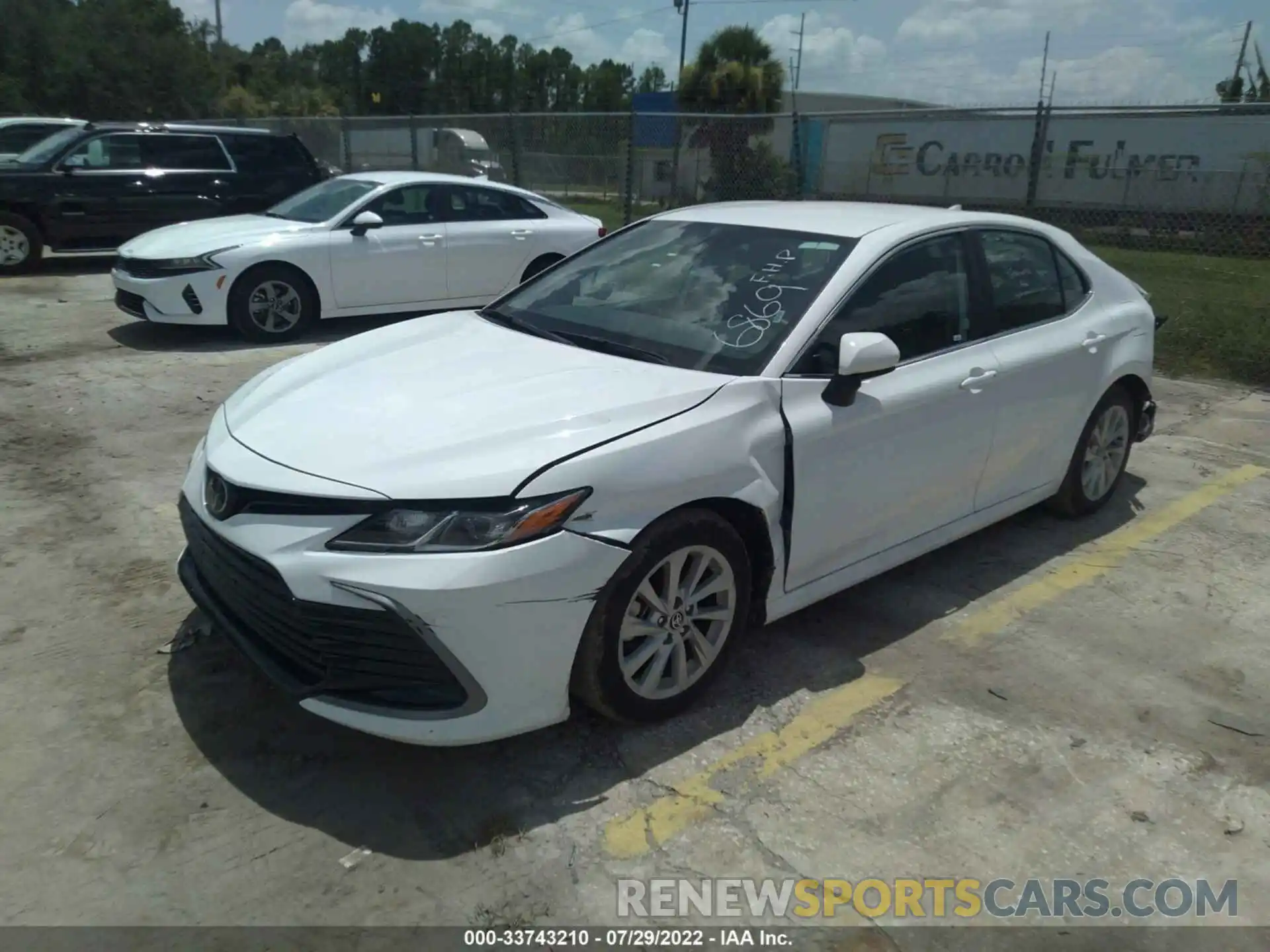 2 Photograph of a damaged car 4T1C11AK8NU636869 TOYOTA CAMRY 2022