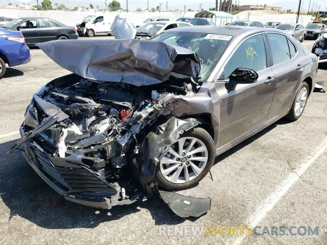 2 Photograph of a damaged car 4T1C11AK8NU650643 TOYOTA CAMRY 2022