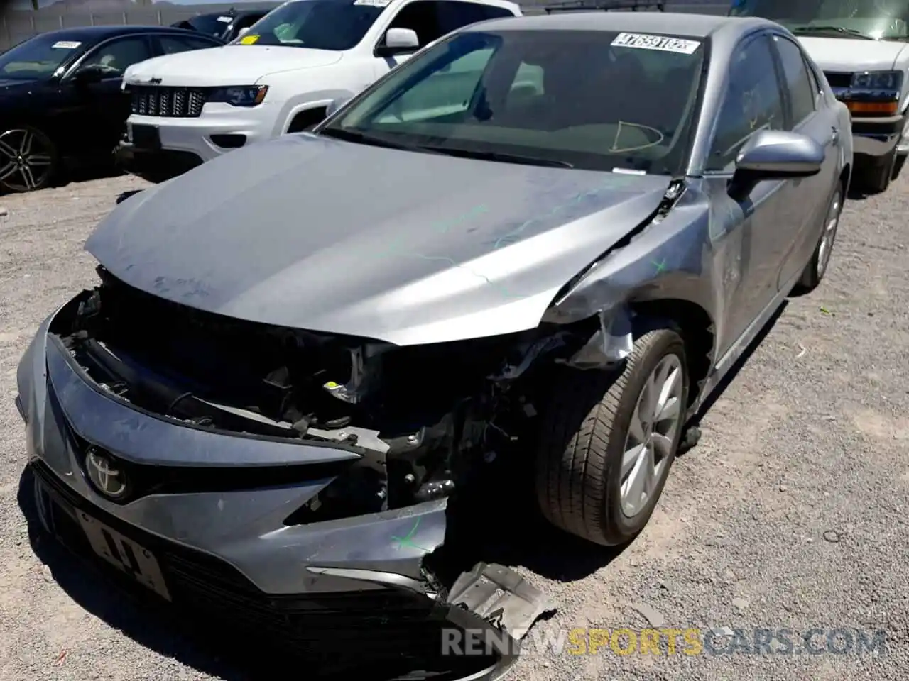 2 Photograph of a damaged car 4T1C11AK8NU666597 TOYOTA CAMRY 2022