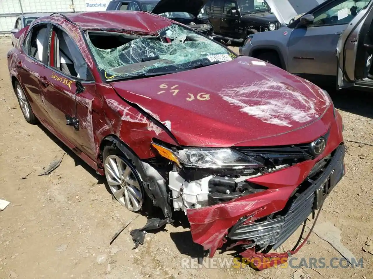 1 Photograph of a damaged car 4T1C11AK8NU682105 TOYOTA CAMRY 2022