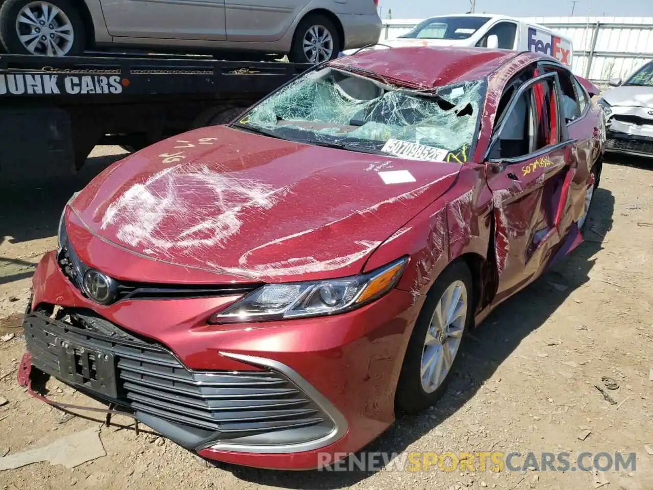 2 Photograph of a damaged car 4T1C11AK8NU682105 TOYOTA CAMRY 2022