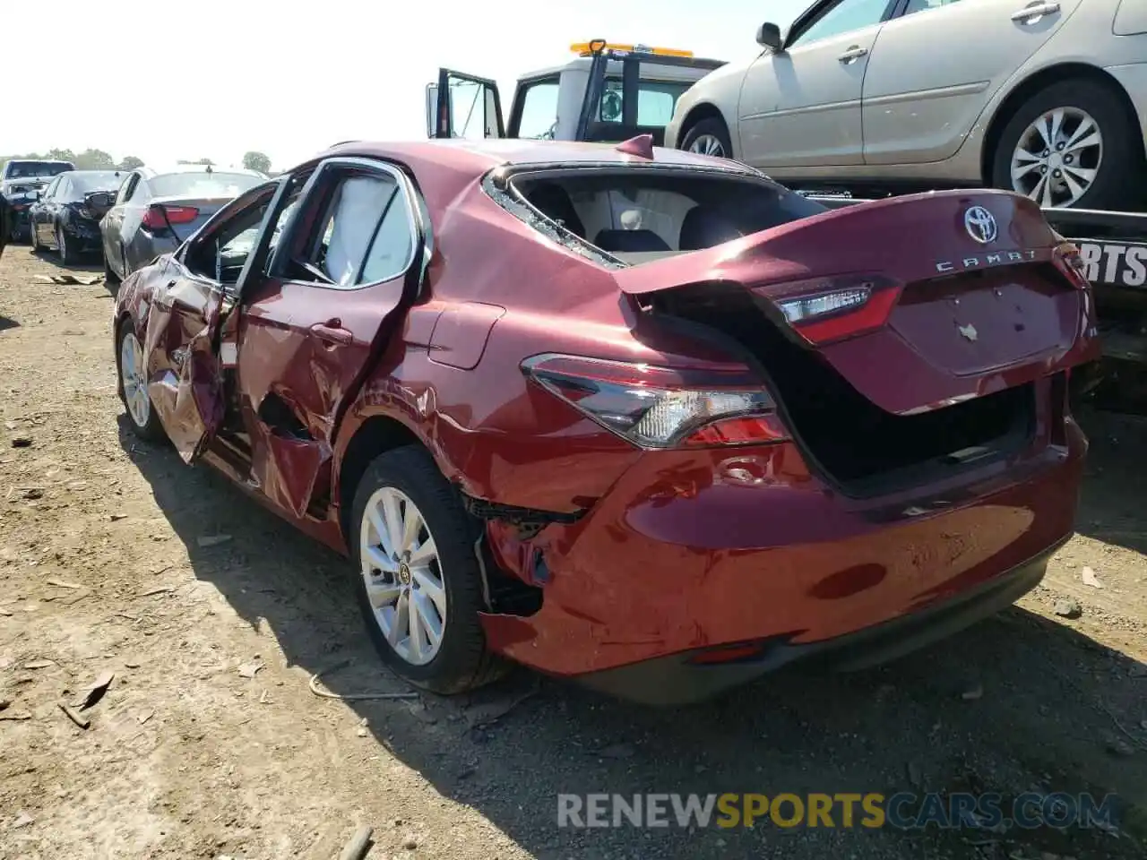 3 Photograph of a damaged car 4T1C11AK8NU682105 TOYOTA CAMRY 2022