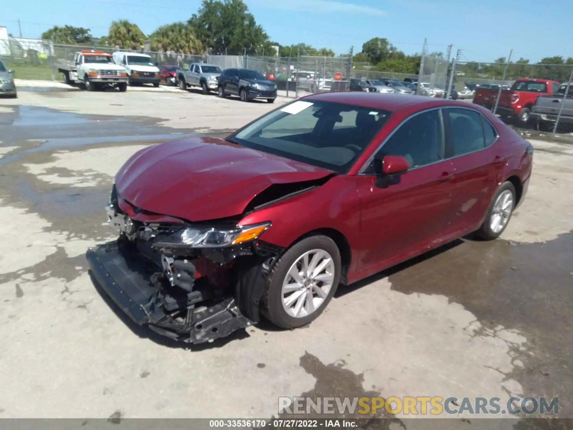 2 Photograph of a damaged car 4T1C11AK9NU633222 TOYOTA CAMRY 2022