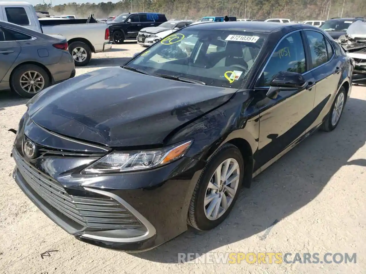 2 Photograph of a damaged car 4T1C11AK9NU633608 TOYOTA CAMRY 2022