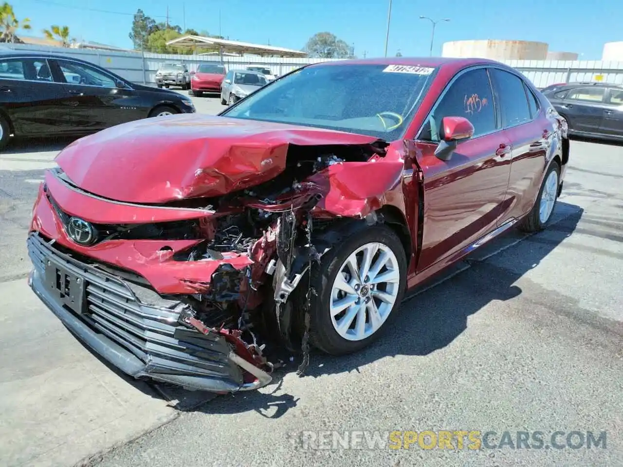 2 Photograph of a damaged car 4T1C11AK9NU680010 TOYOTA CAMRY 2022