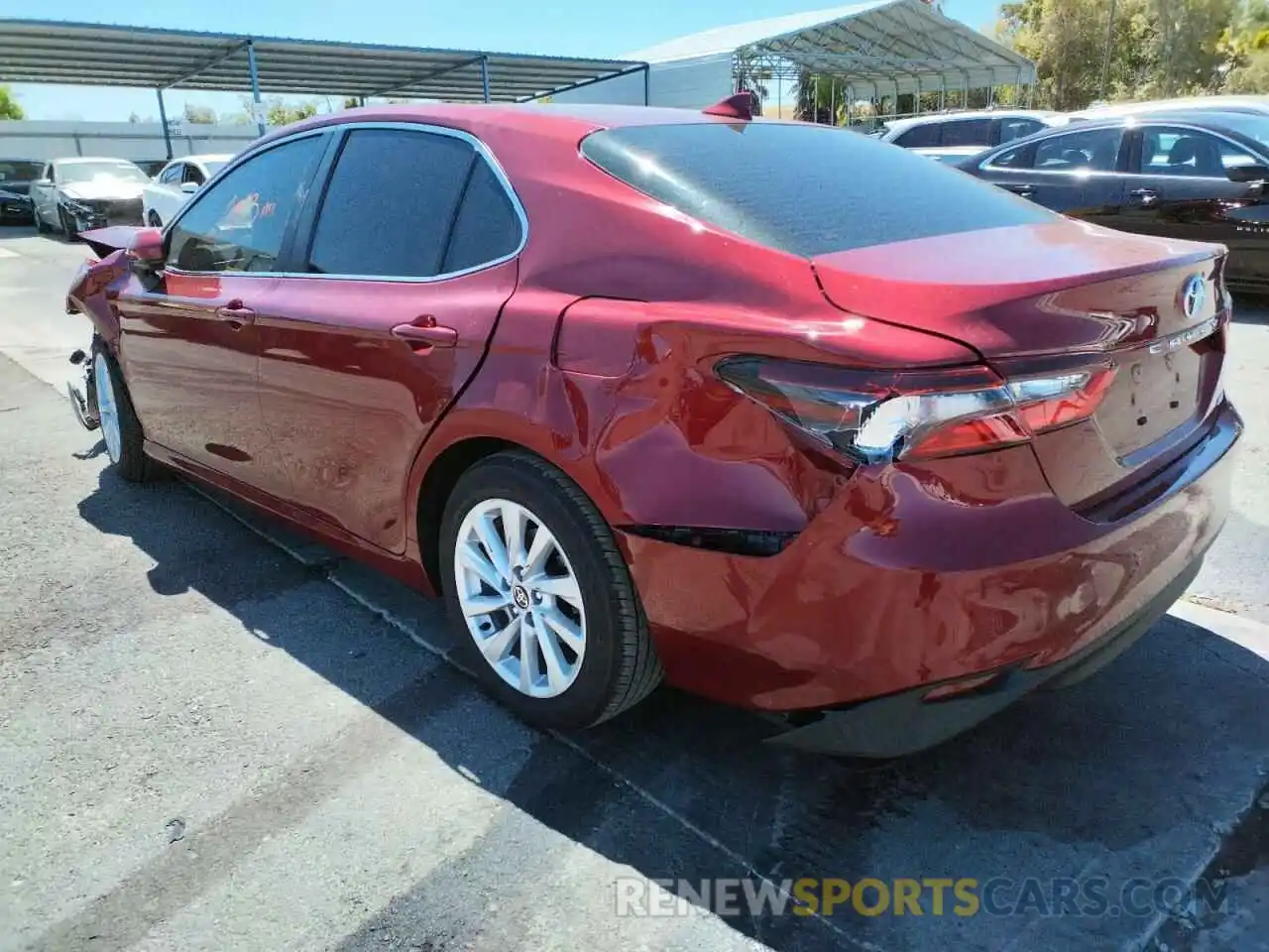 3 Photograph of a damaged car 4T1C11AK9NU680010 TOYOTA CAMRY 2022