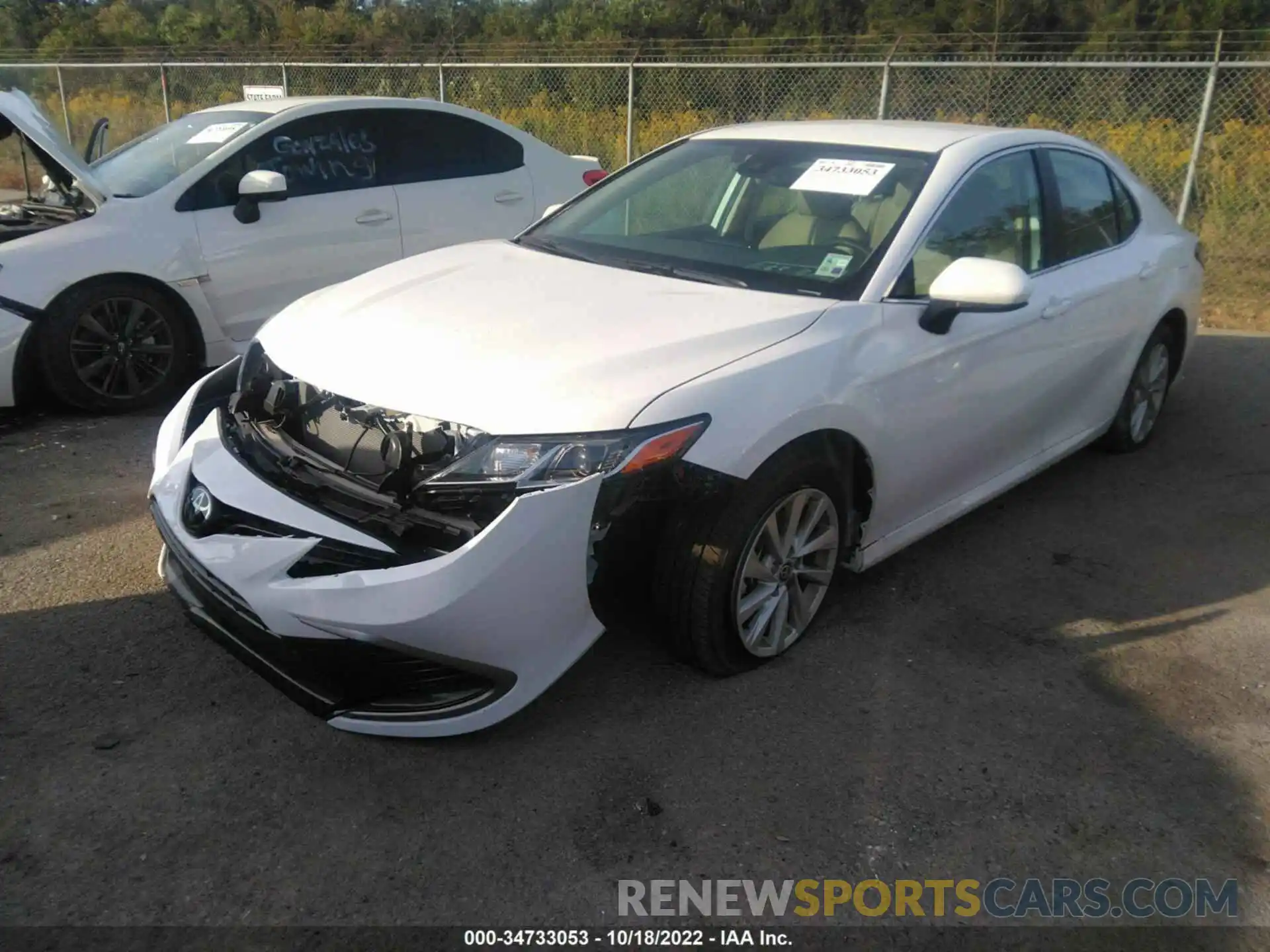 2 Photograph of a damaged car 4T1C11AK9NU699625 TOYOTA CAMRY 2022