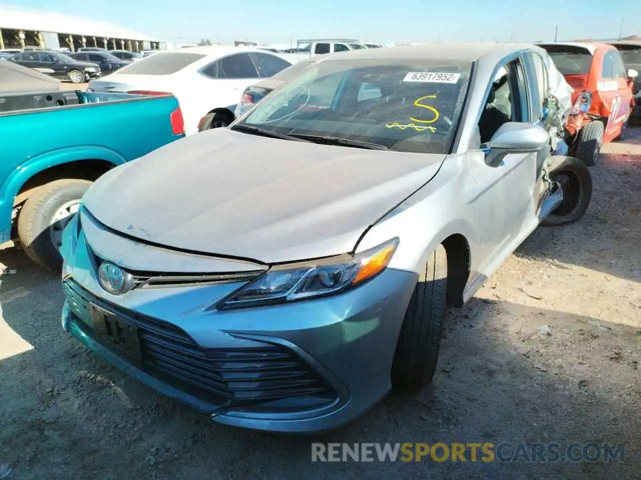 2 Photograph of a damaged car 4T1C31AK7NU571801 TOYOTA CAMRY 2022