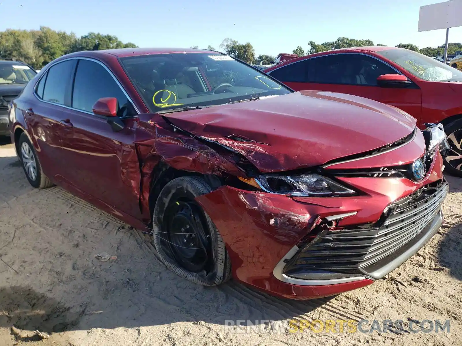 1 Photograph of a damaged car 4T1C31AK7NU573290 TOYOTA CAMRY 2022