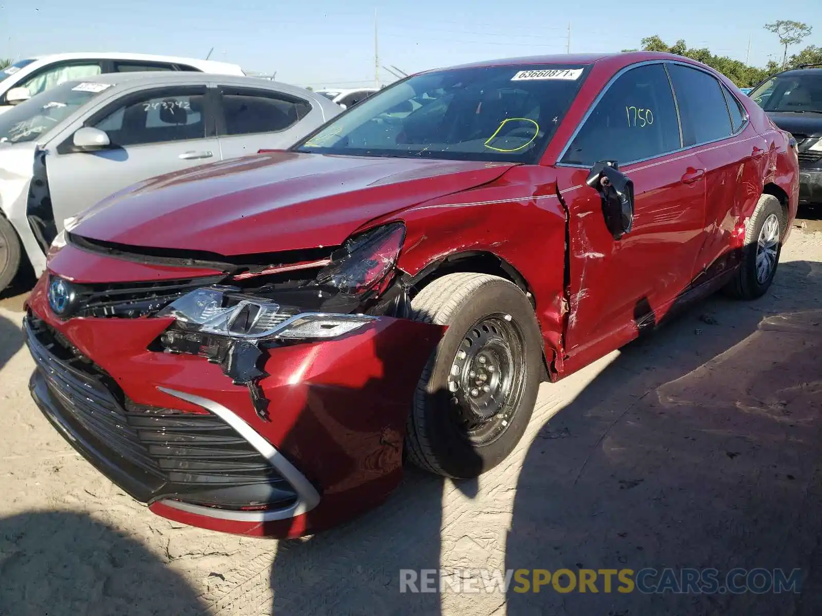 2 Photograph of a damaged car 4T1C31AK7NU573290 TOYOTA CAMRY 2022