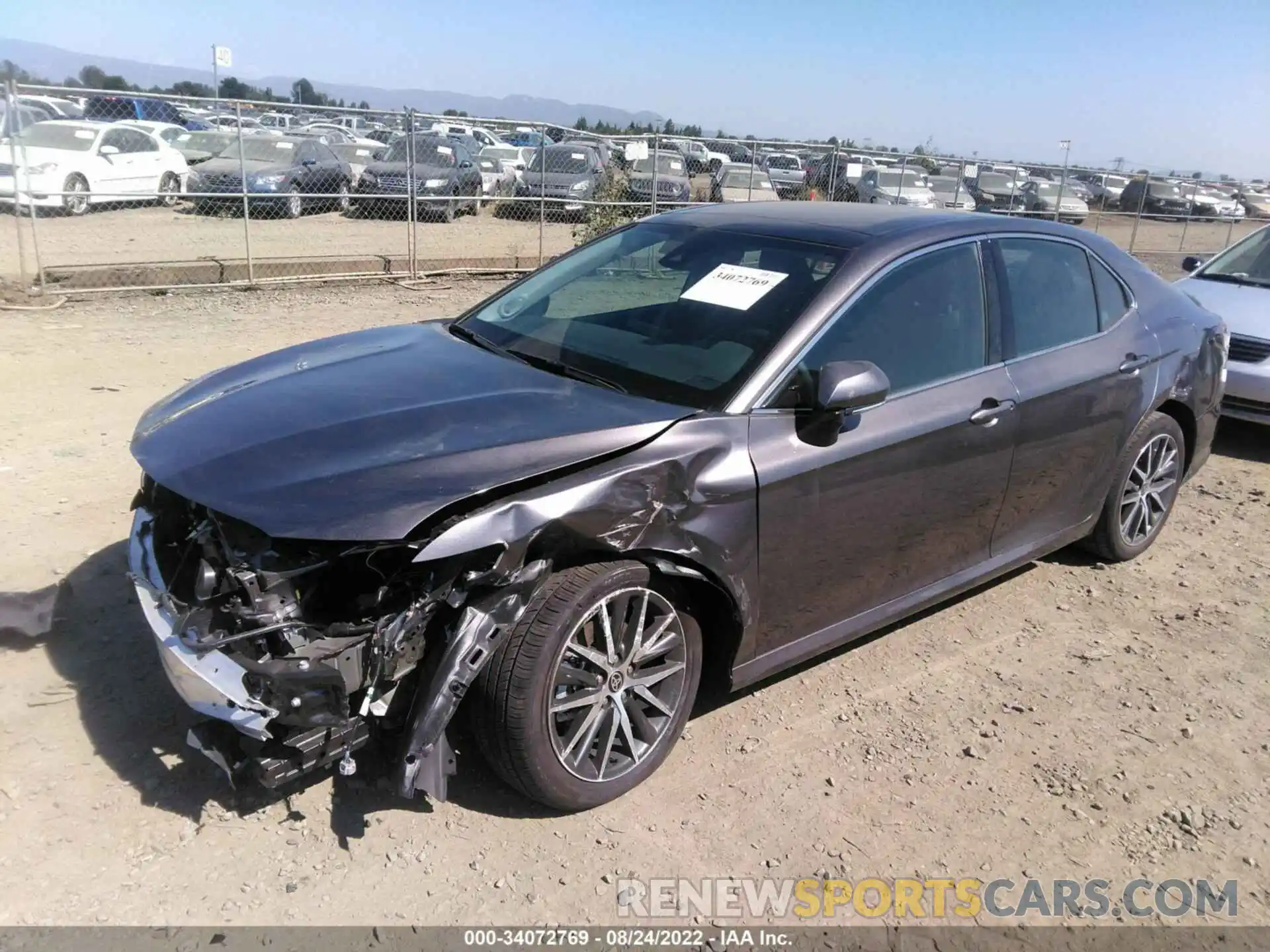 2 Photograph of a damaged car 4T1F11BK7NU063829 TOYOTA CAMRY 2022