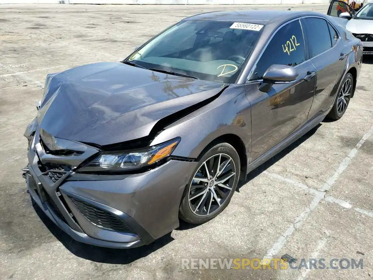 2 Photograph of a damaged car 4T1G11AK0NU650685 TOYOTA CAMRY 2022