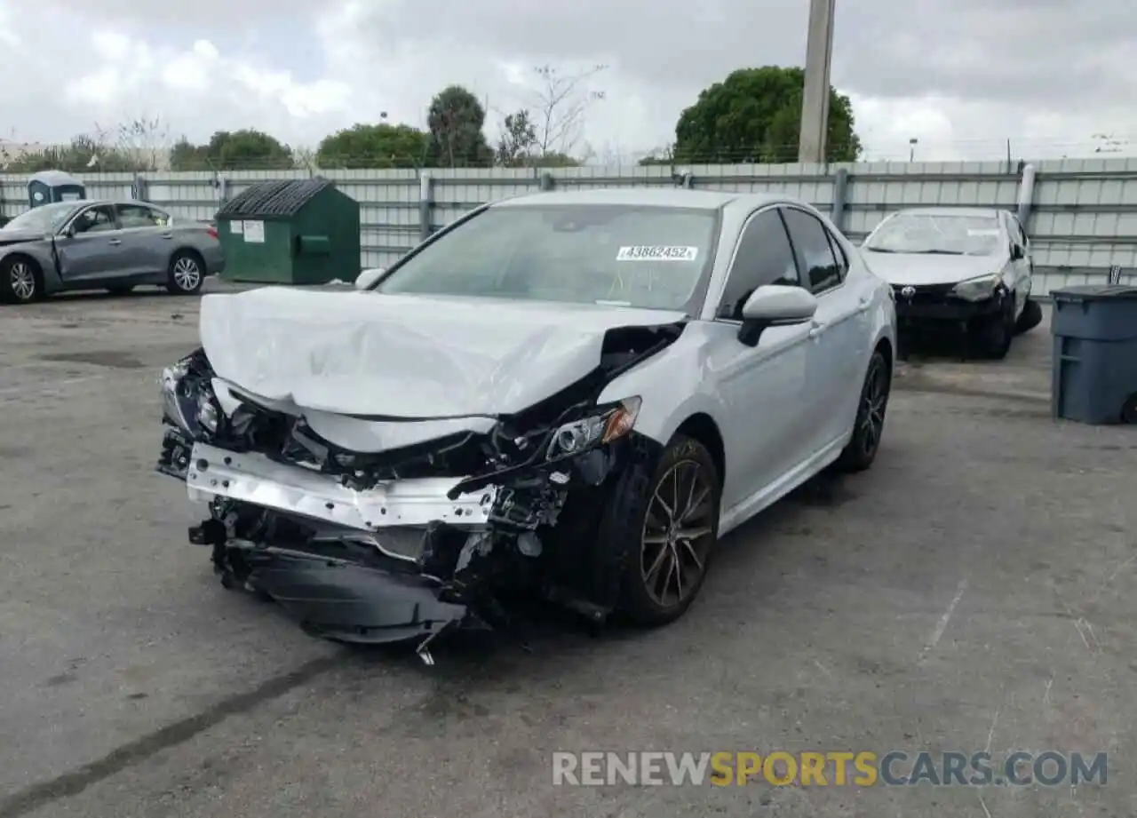 2 Photograph of a damaged car 4T1G11AK1NU014020 TOYOTA CAMRY 2022