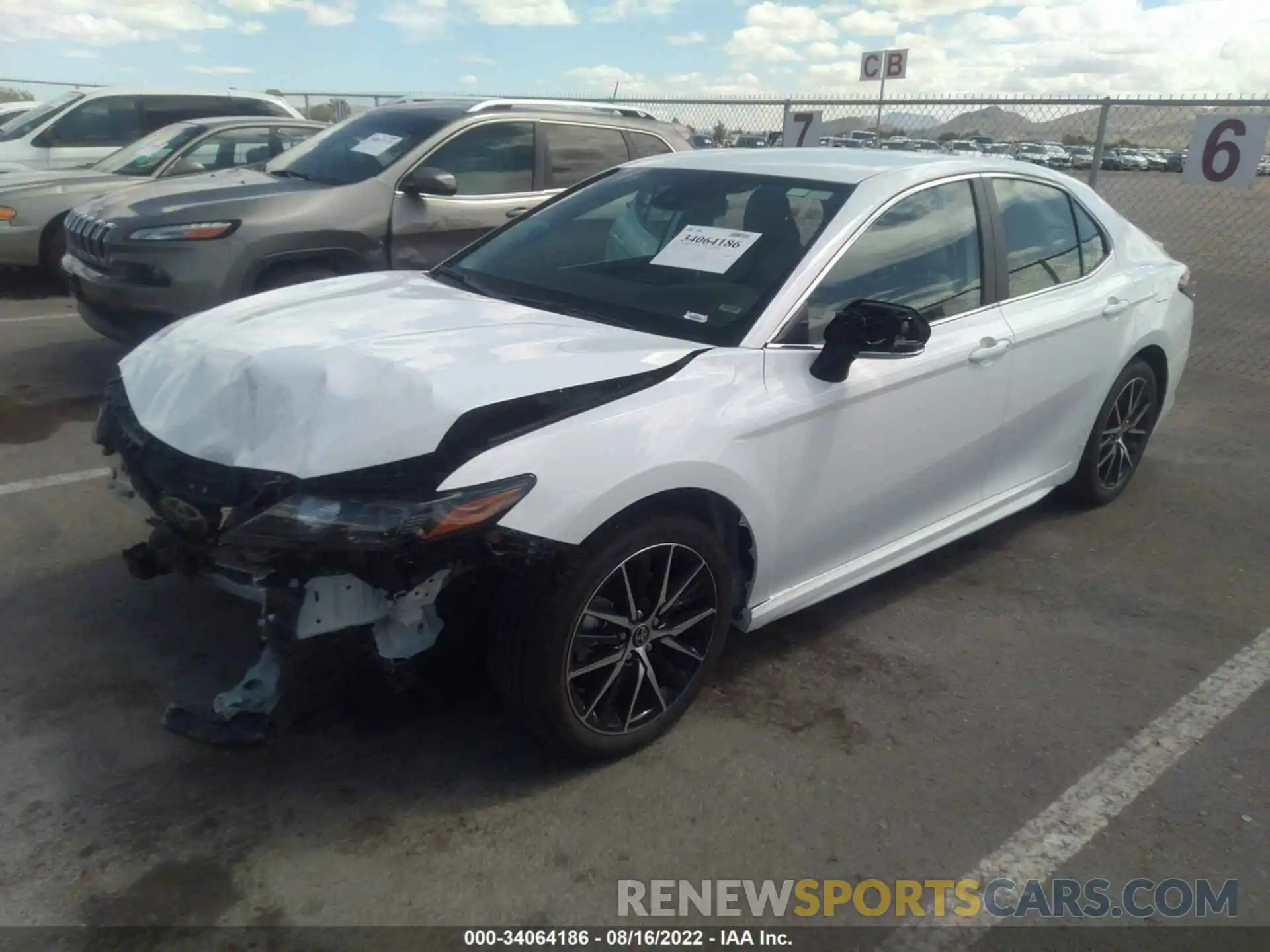 2 Photograph of a damaged car 4T1G11AK1NU700560 TOYOTA CAMRY 2022