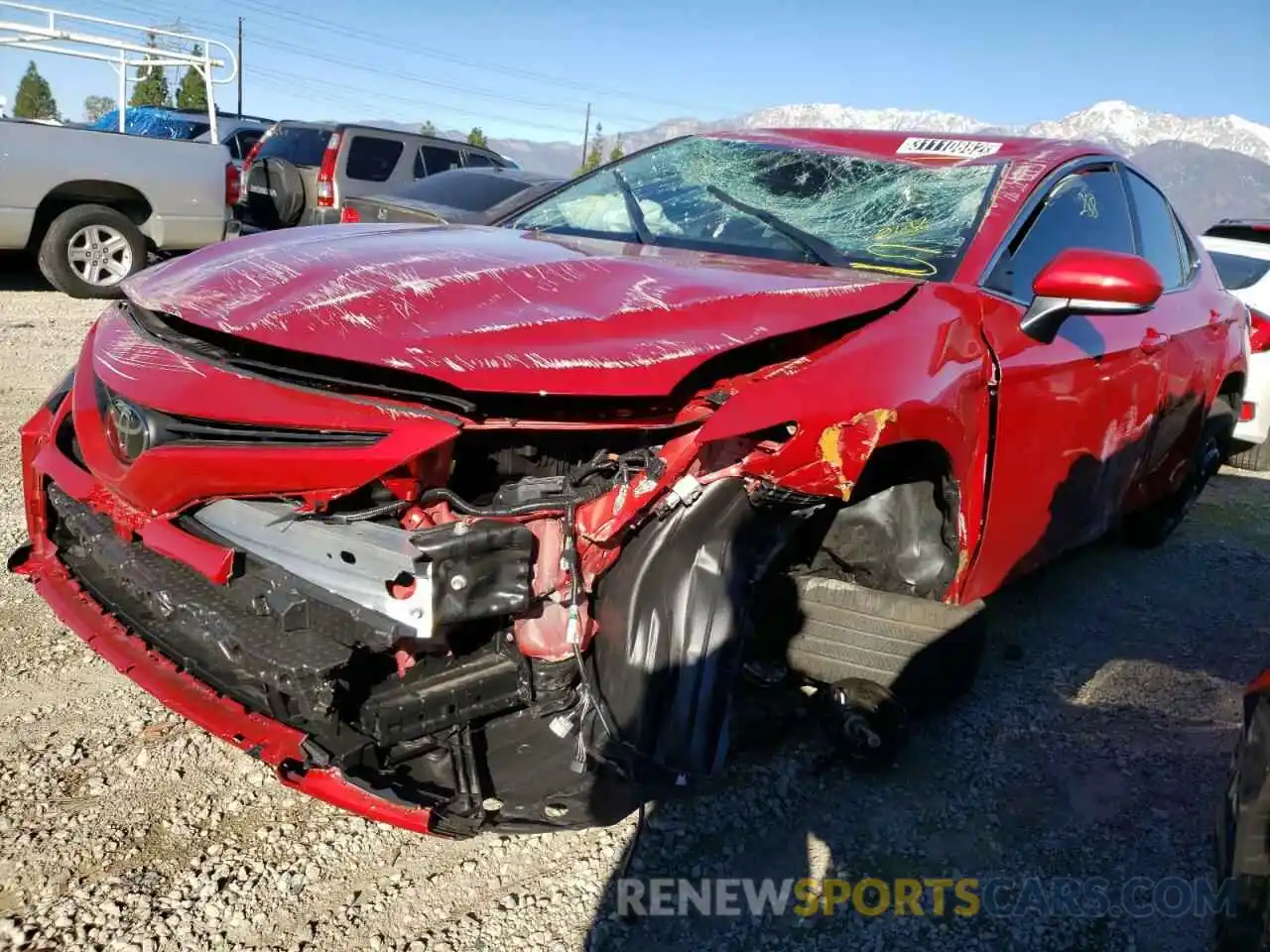 2 Photograph of a damaged car 4T1G11AK2NU008792 TOYOTA CAMRY 2022