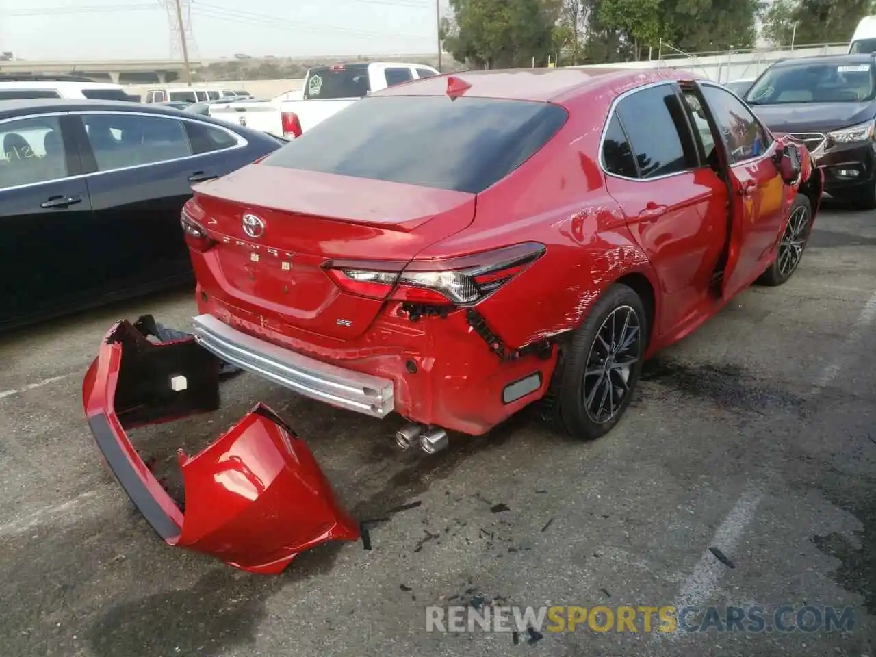 4 Photograph of a damaged car 4T1G11AK2NU008792 TOYOTA CAMRY 2022