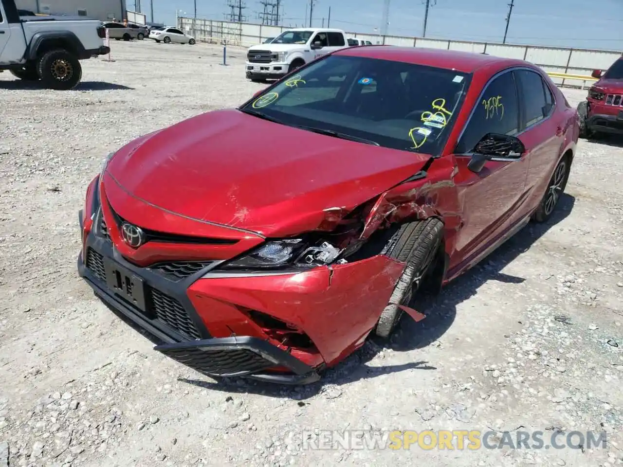 2 Photograph of a damaged car 4T1G11AK3NU019655 TOYOTA CAMRY 2022