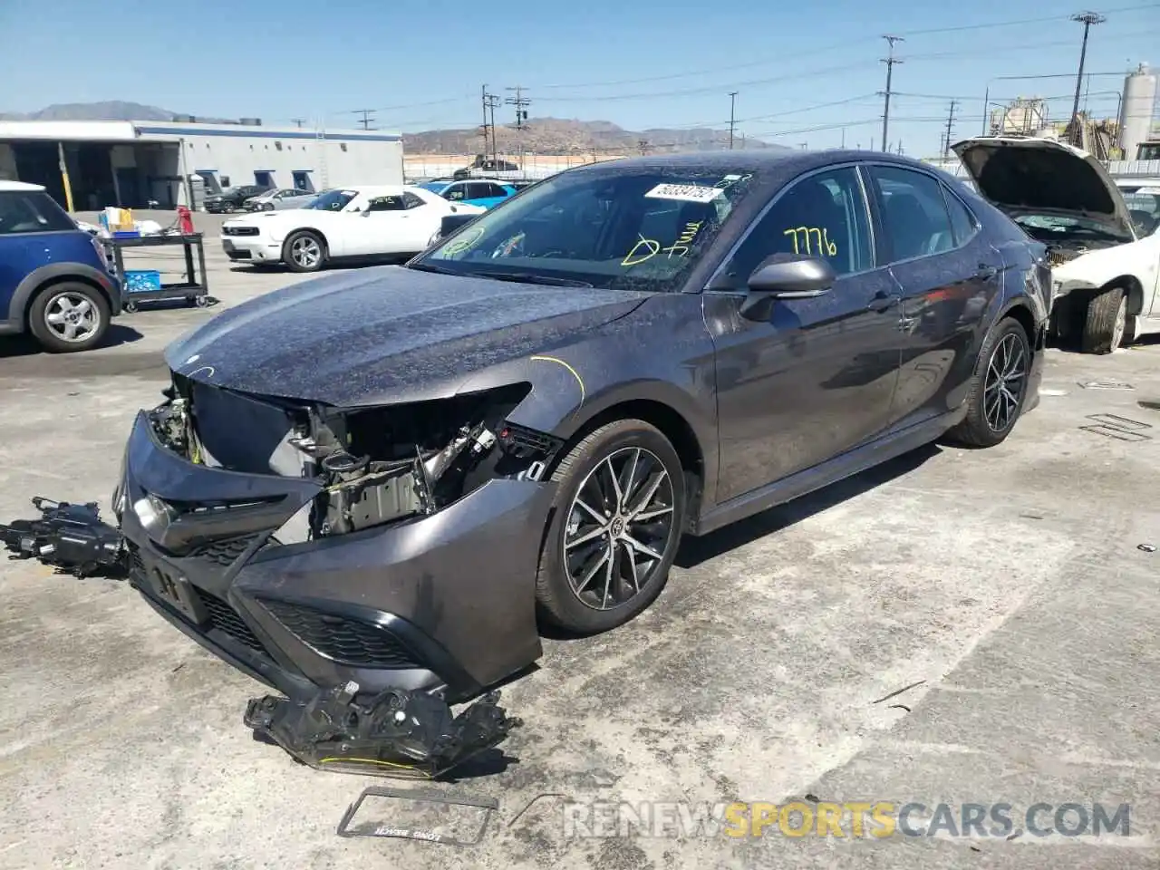 2 Photograph of a damaged car 4T1G11AK7NU019612 TOYOTA CAMRY 2022