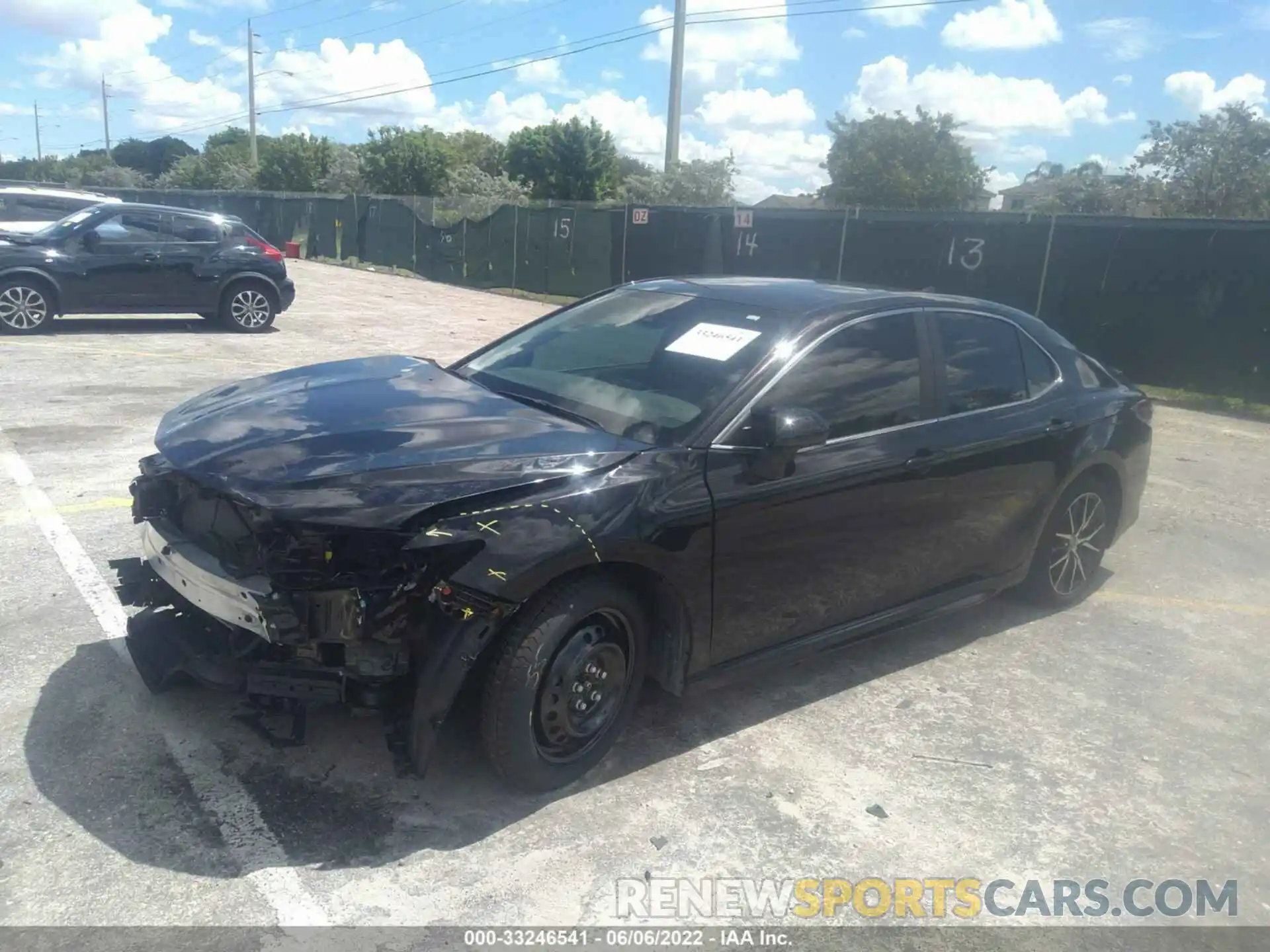 2 Photograph of a damaged car 4T1G11AK7NU627680 TOYOTA CAMRY 2022